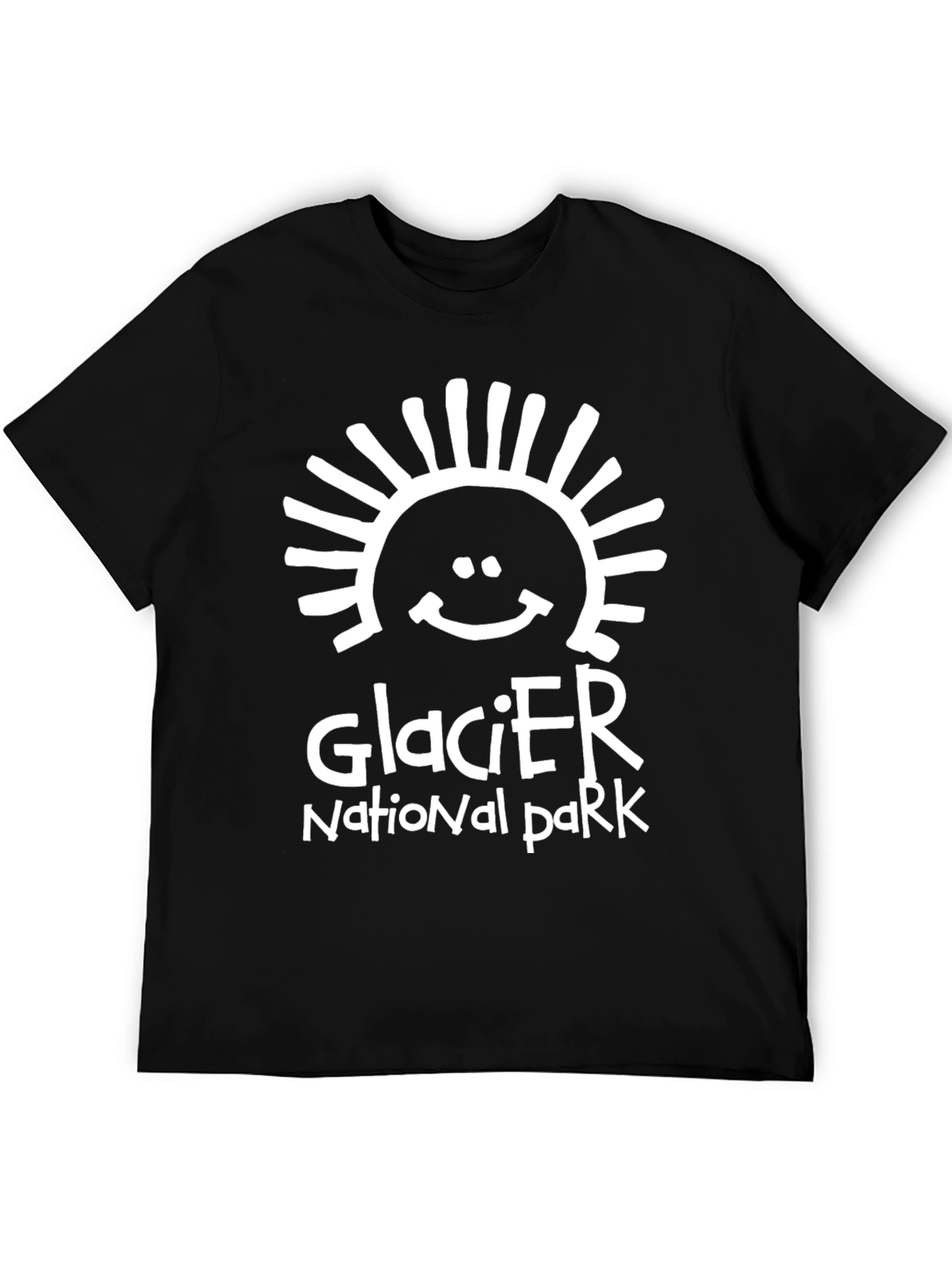 Glacier National Park Smiling Sun T-Shirt