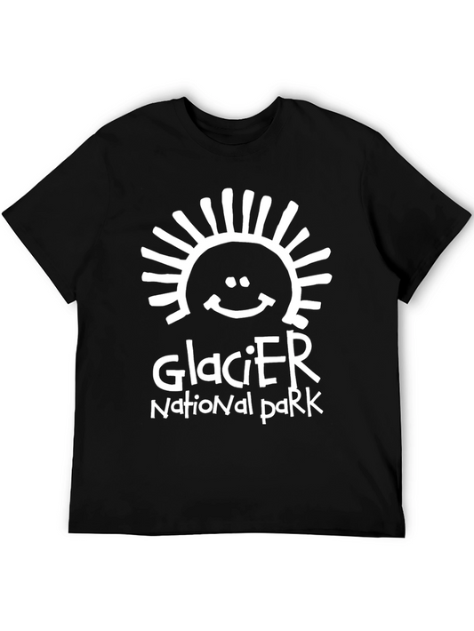 Glacier National Park Smiling Sun T-Shirt
