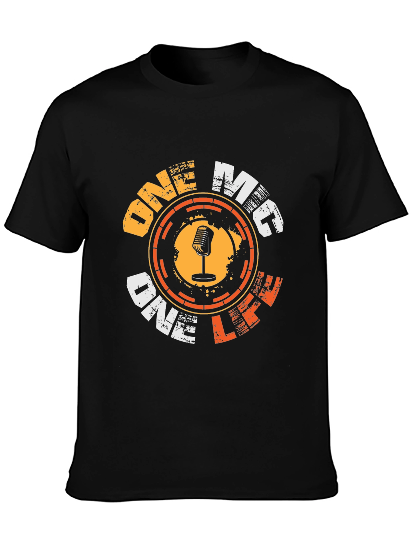 One Mic One Life Graphic Tee - Black
