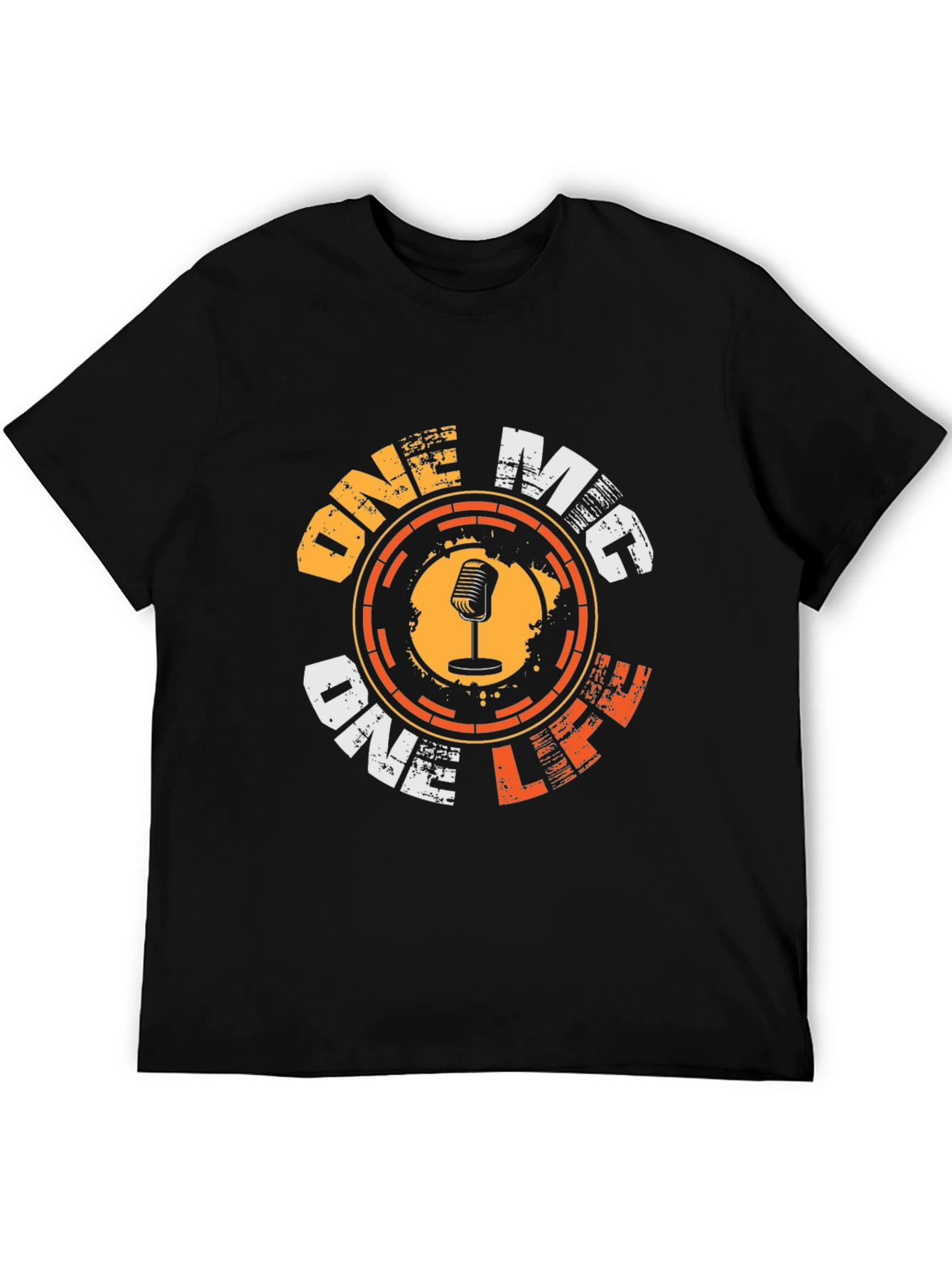 One Mic One Life Graphic Tee - Black