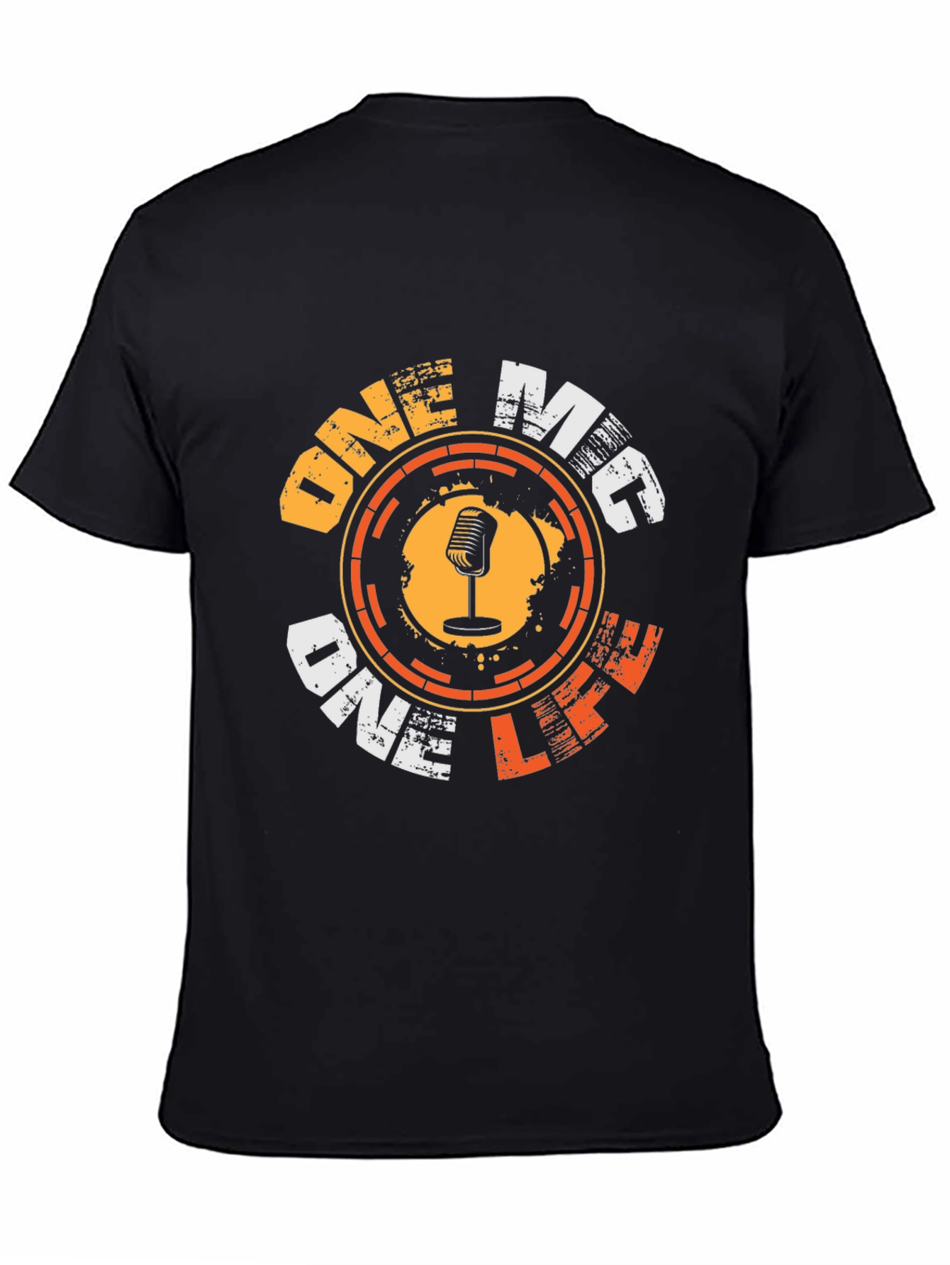 One Mic One Life Graphic Tee - Black