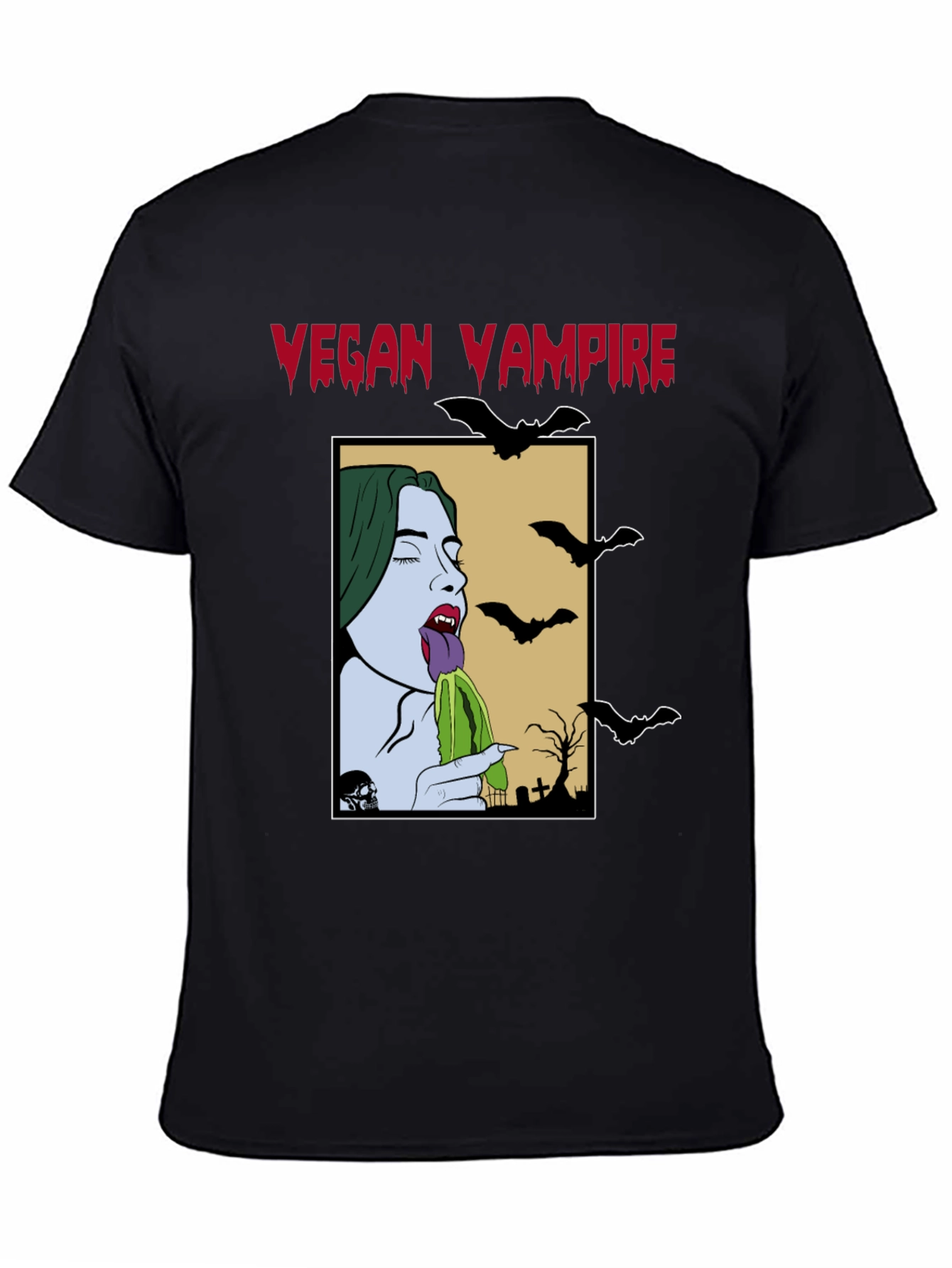 Vegan Vampire T-Shirt - Unique Graphic Tee