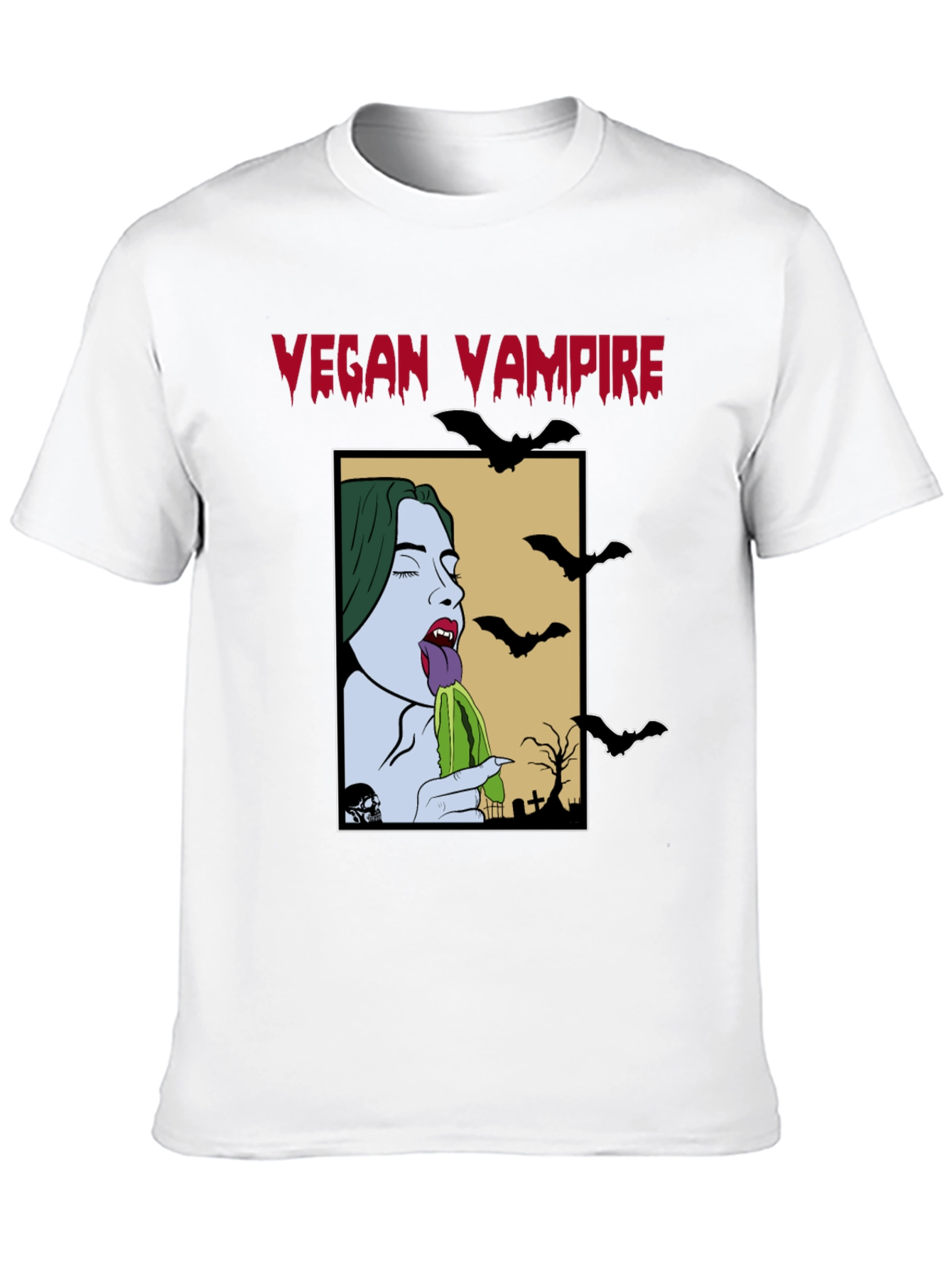 Vegan Vampire T-Shirt - Unique Graphic Tee