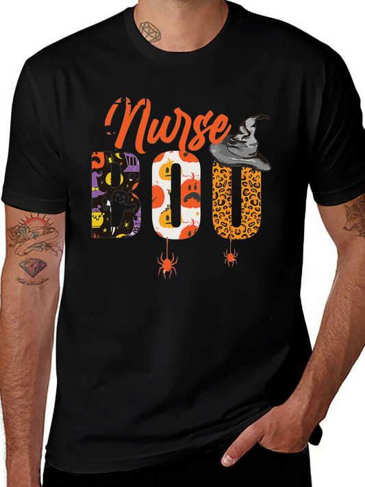 Nurse Boo Halloween T-Shirt Spooky Season Apparel