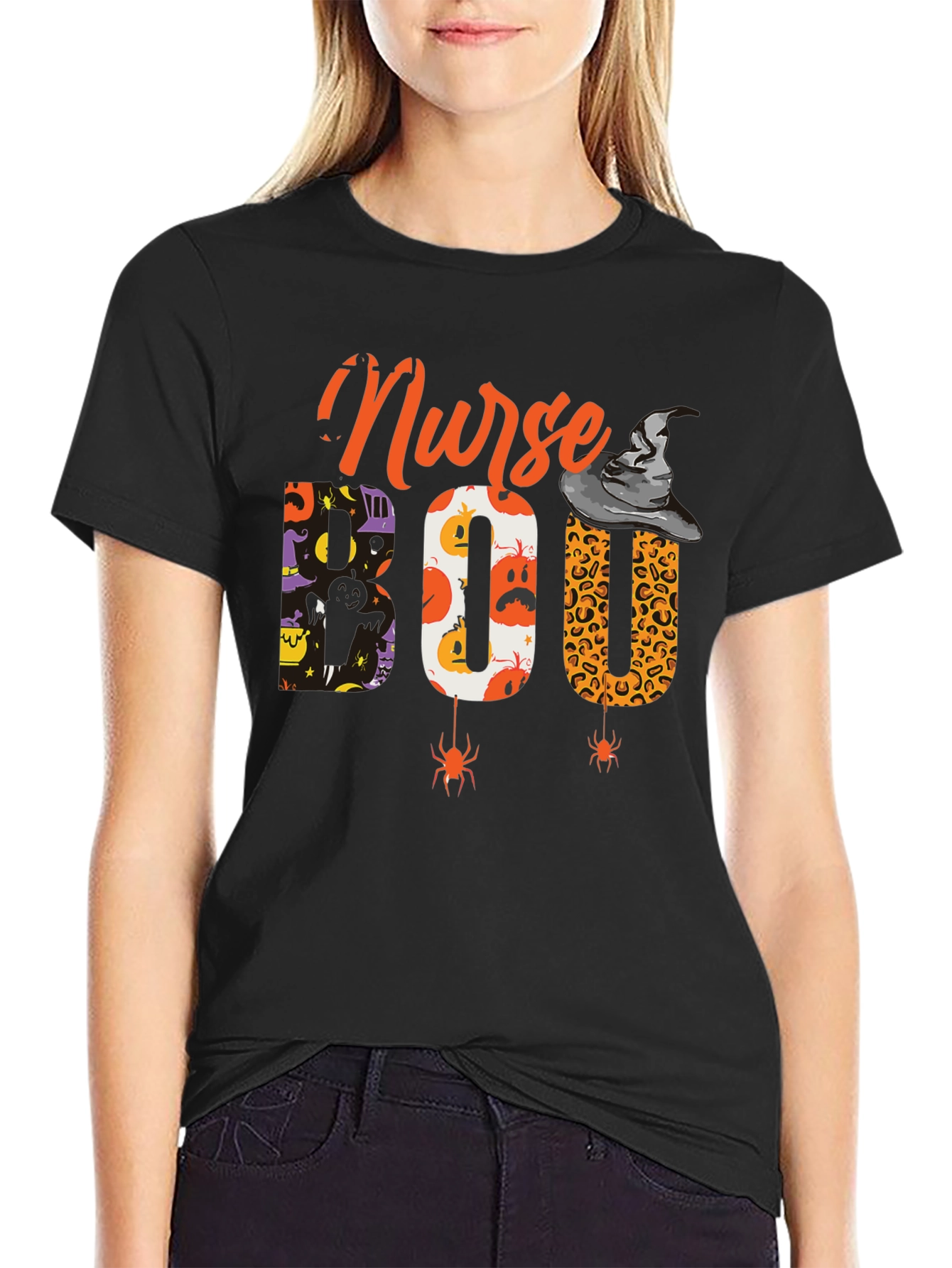 Nurse Boo Halloween T-Shirt Spooky Season Apparel