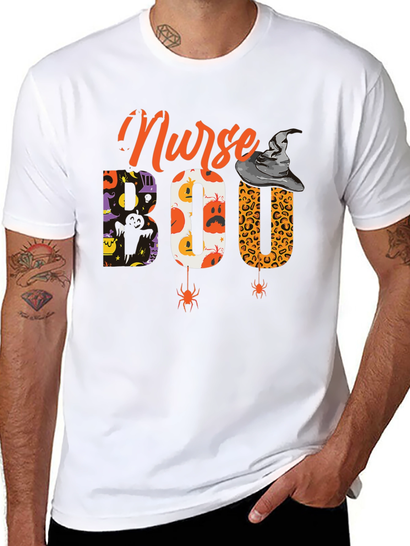 Nurse Boo Halloween T-Shirt Spooky Season Apparel