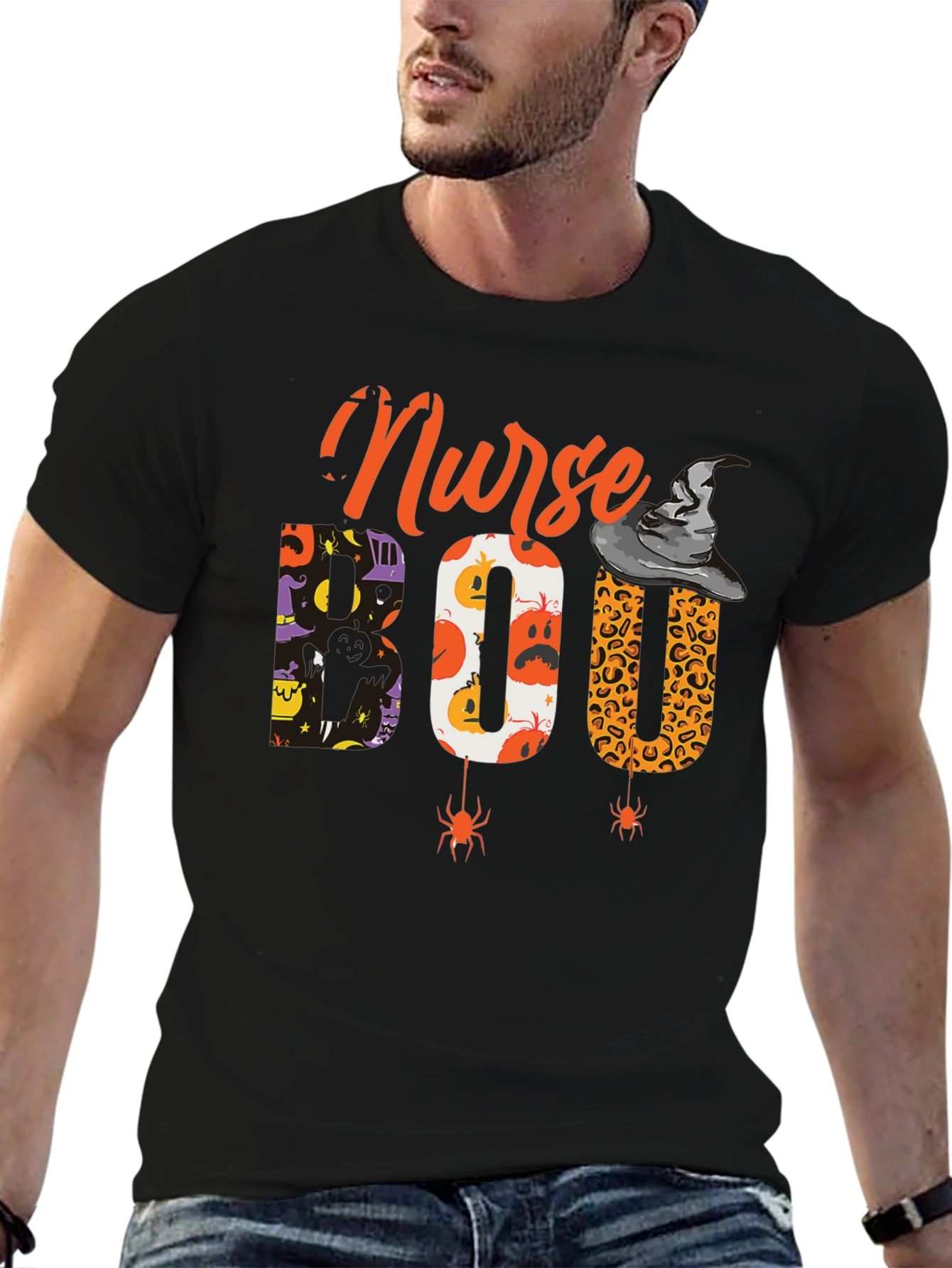 Nurse Boo Halloween T-Shirt Spooky Season Apparel