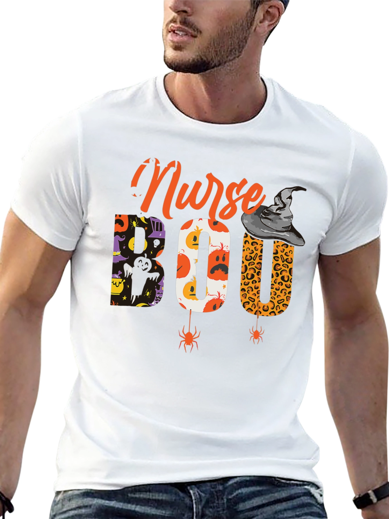 Nurse Boo Halloween T-Shirt Spooky Season Apparel