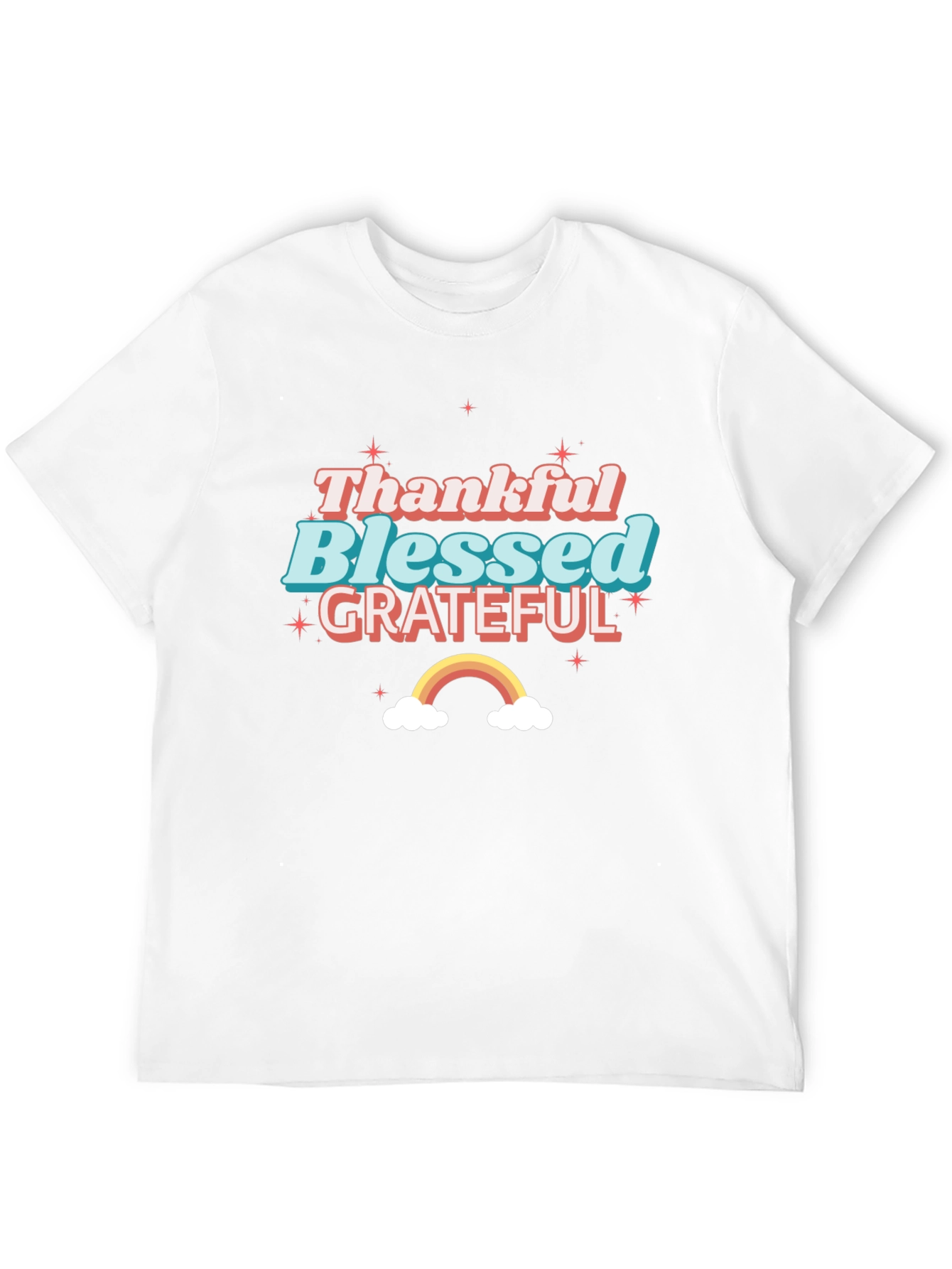 Thankful Blessed Grateful Graphic Tee