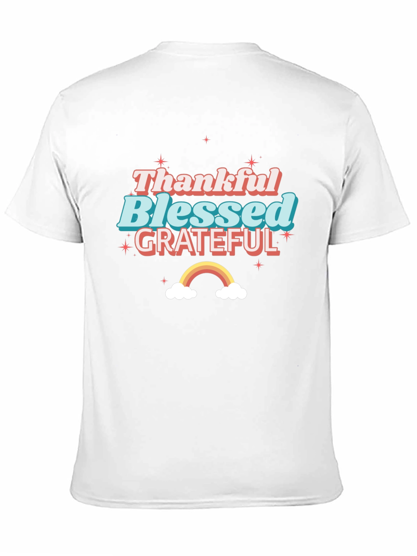 Thankful Blessed Grateful Graphic Tee