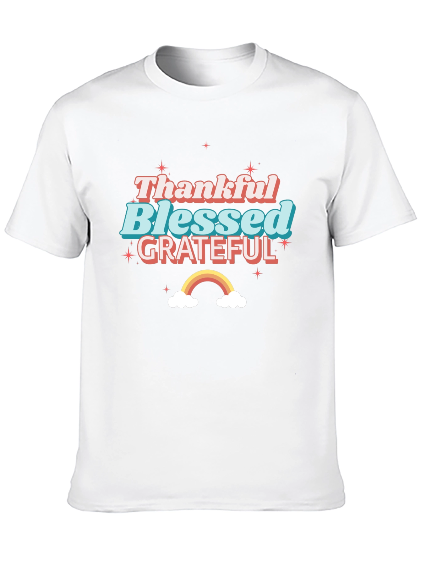 Thankful Blessed Grateful Graphic Tee