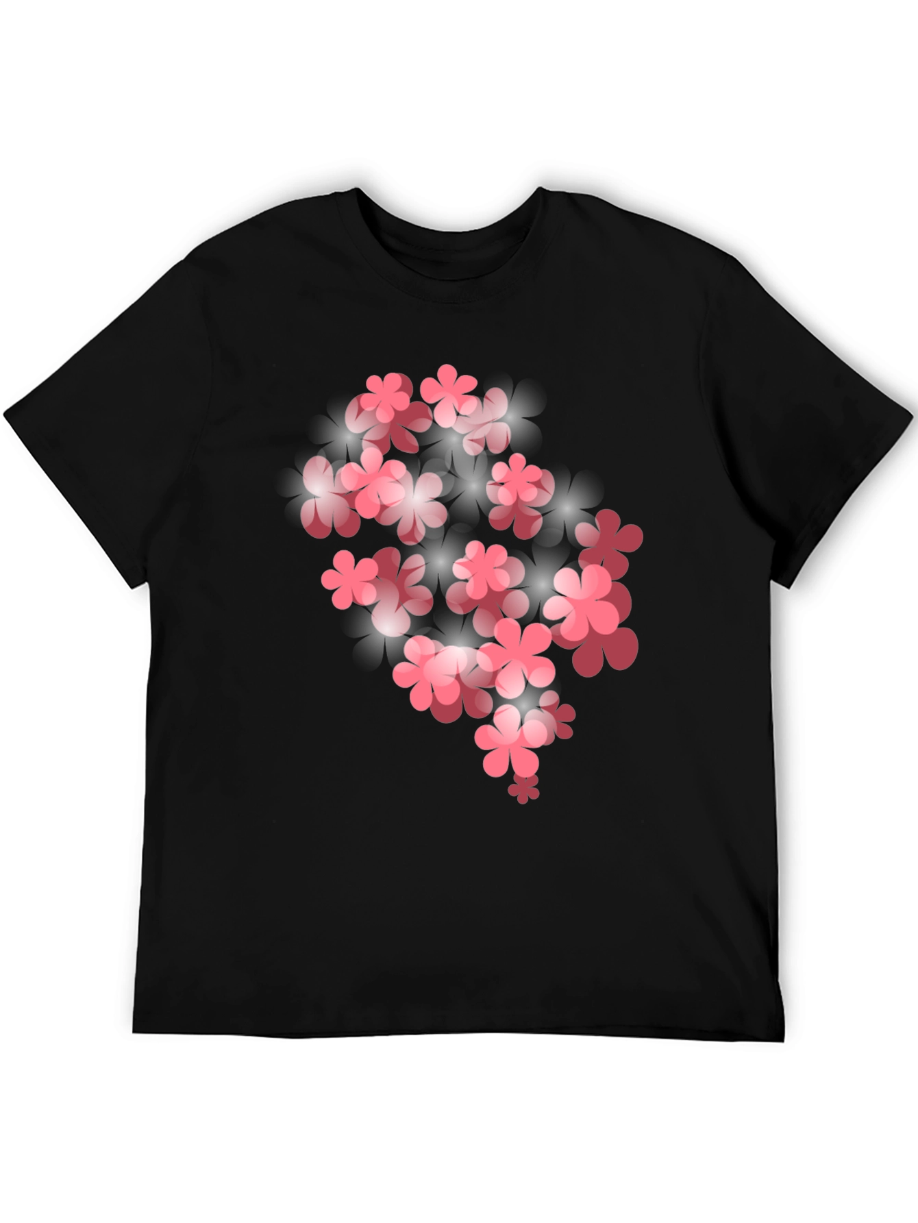 Floral Bloom Graphic T-Shirt - Black