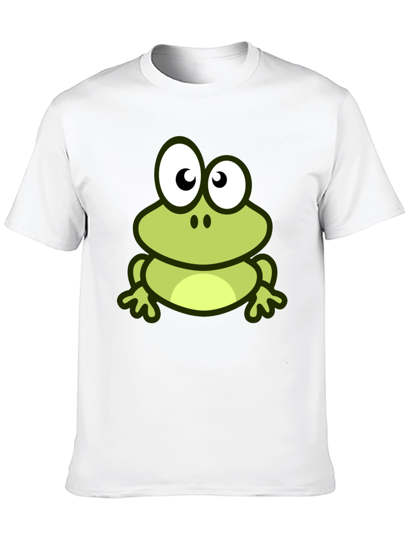 Frog Graphic Print Black T-Shirt