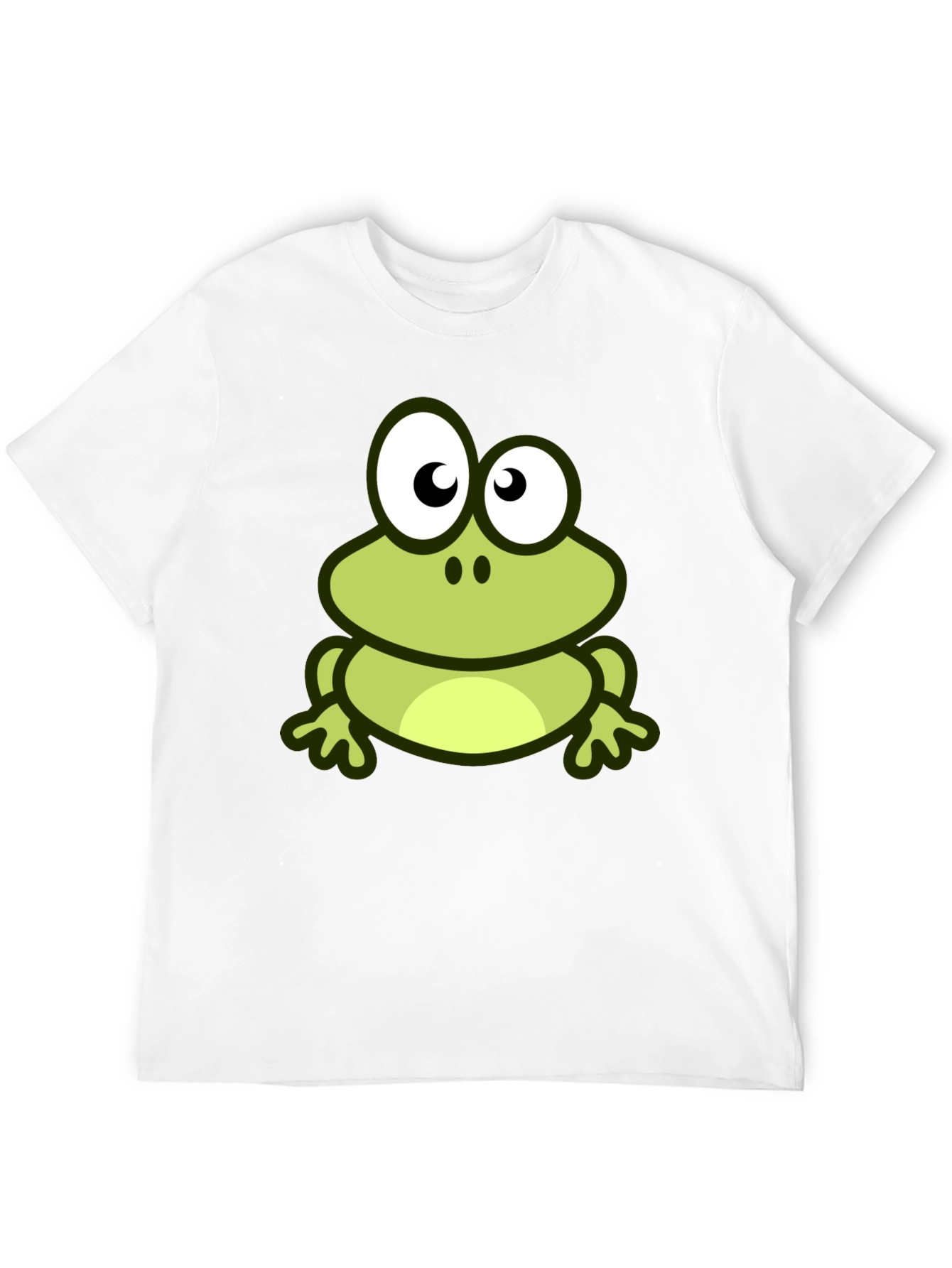 Frog Graphic Print Black T-Shirt