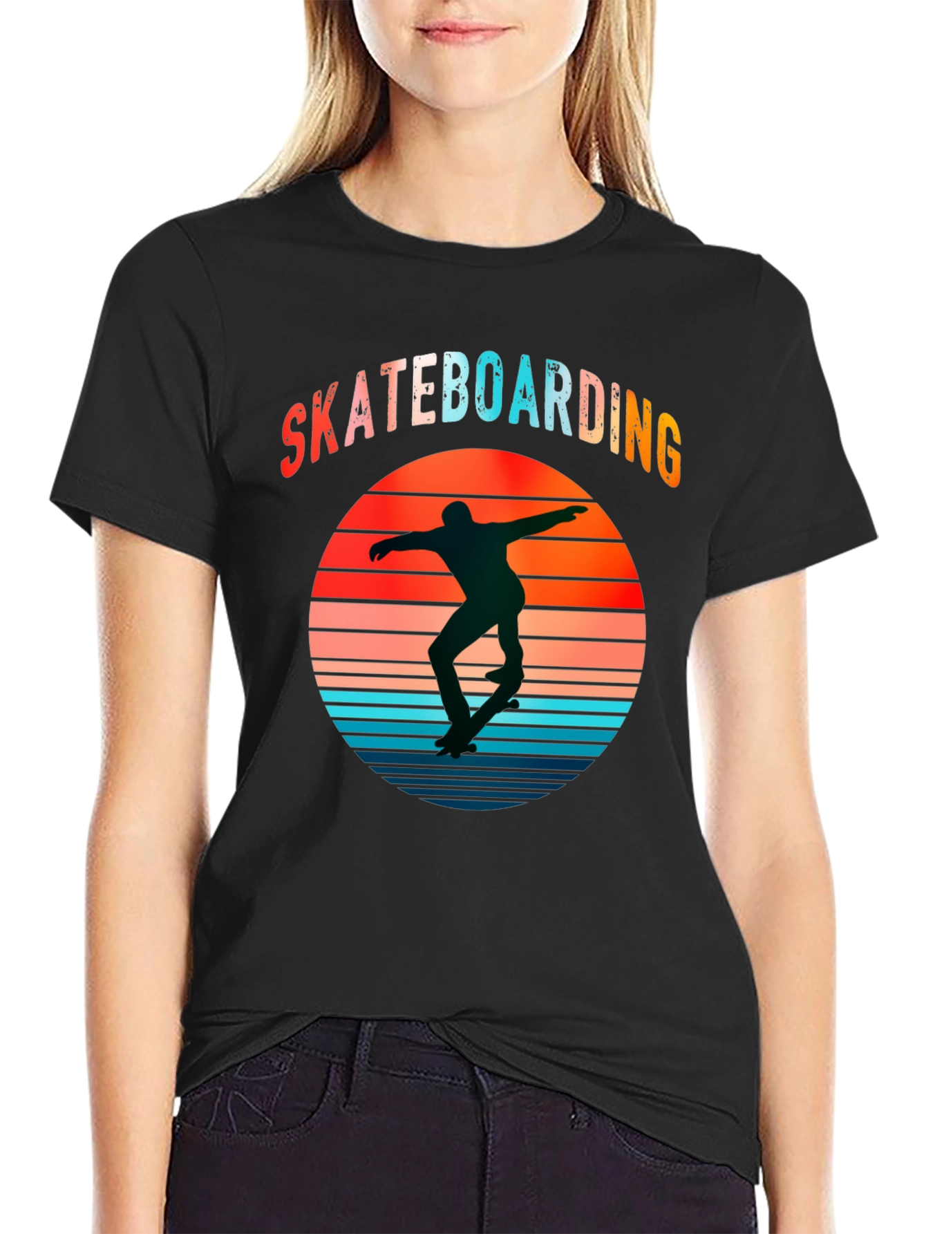 Skateboarding Retro Graphic T-Shirt