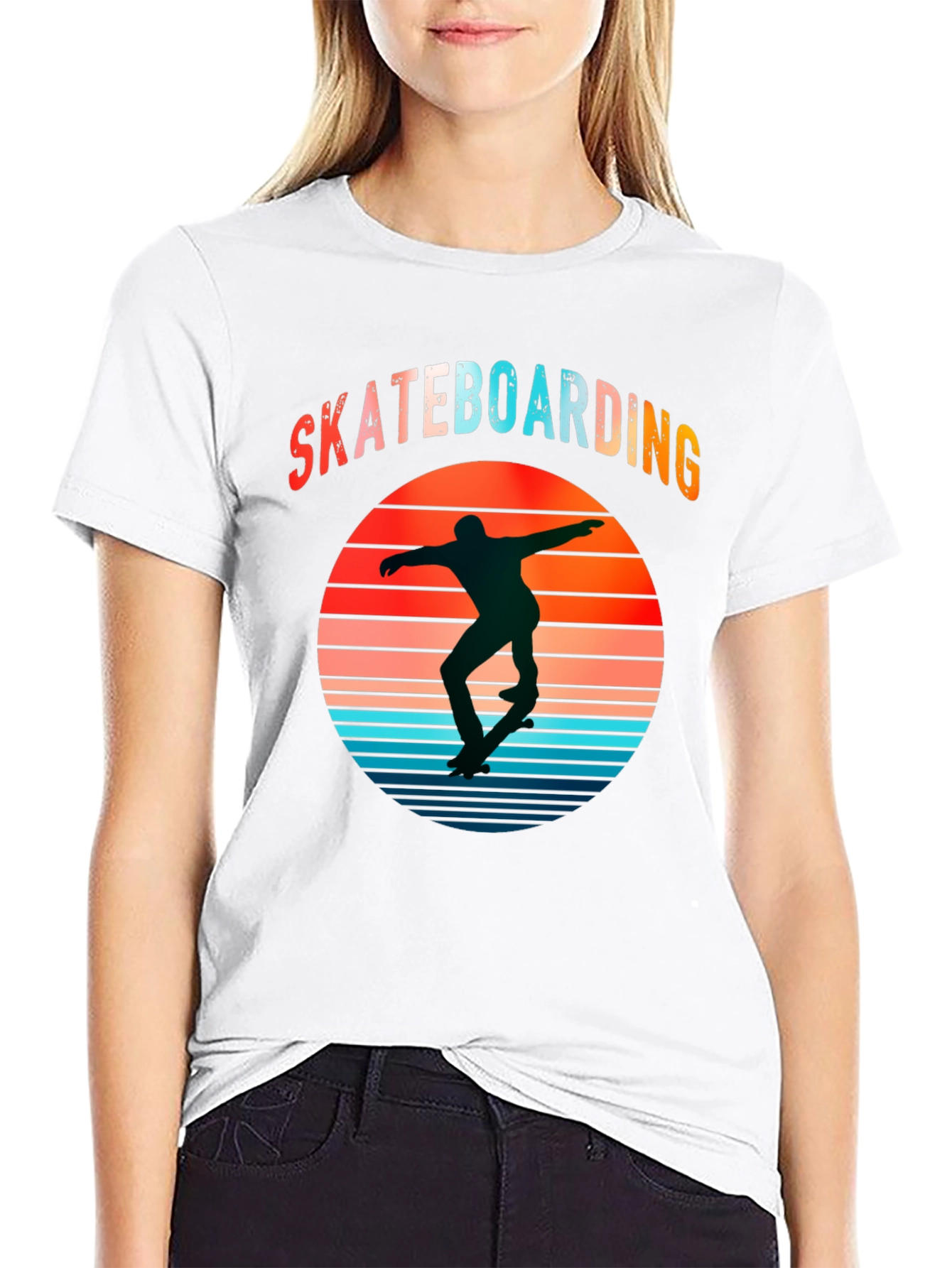 Skateboarding Retro Graphic T-Shirt