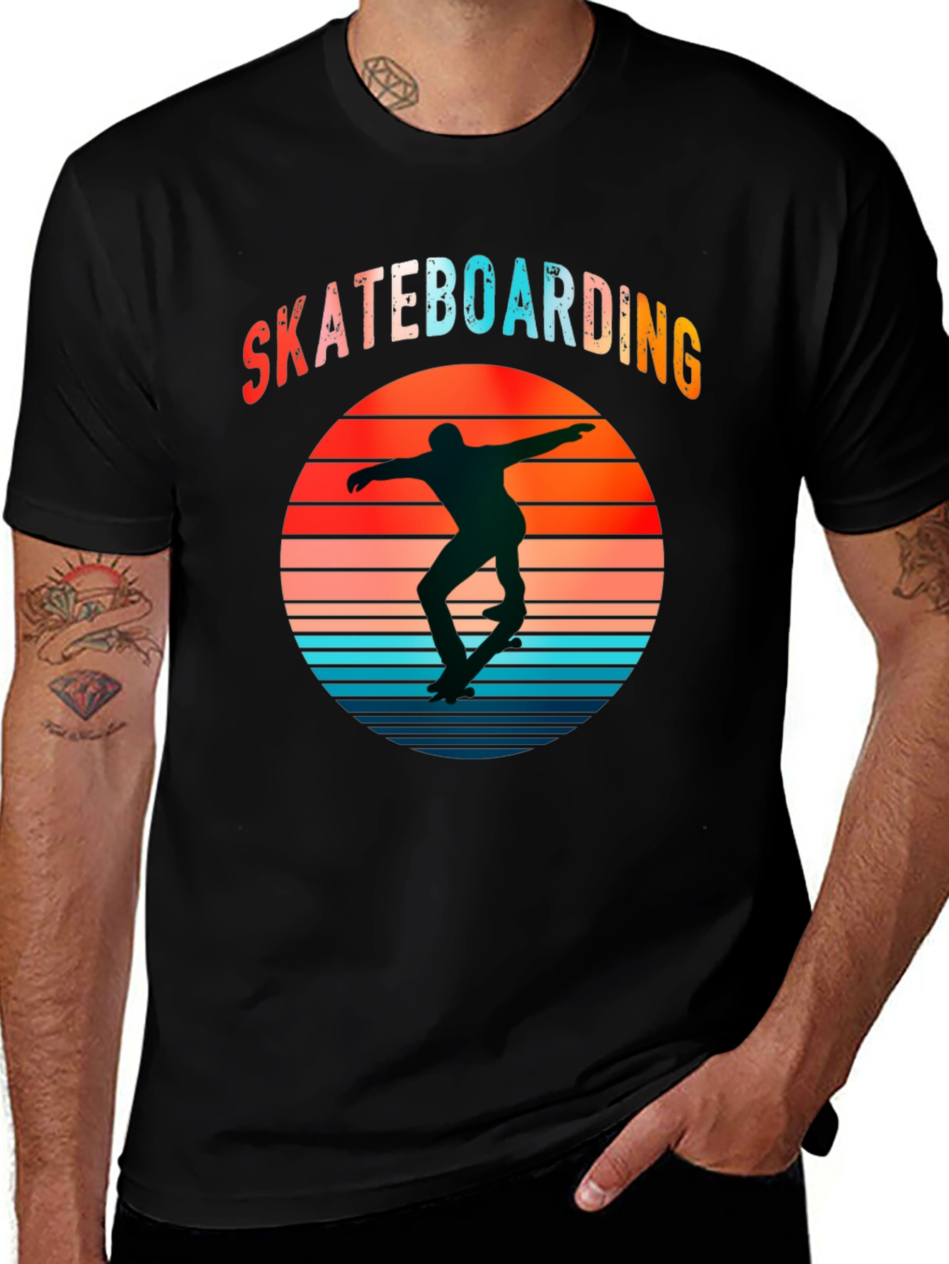 Skateboarding Retro Graphic T-Shirt
