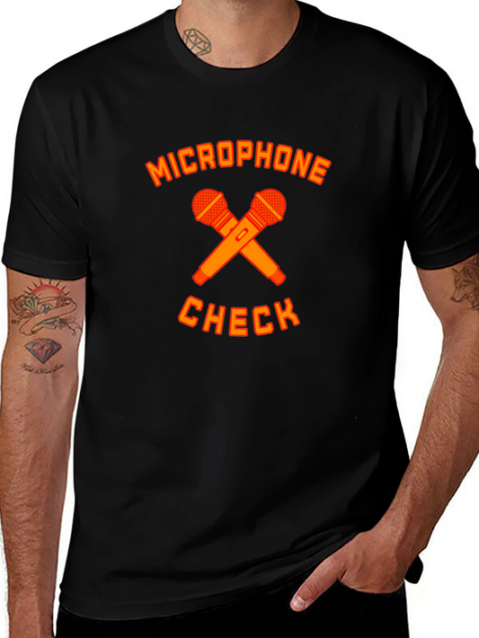 Microphone Check Graphic T-Shirt