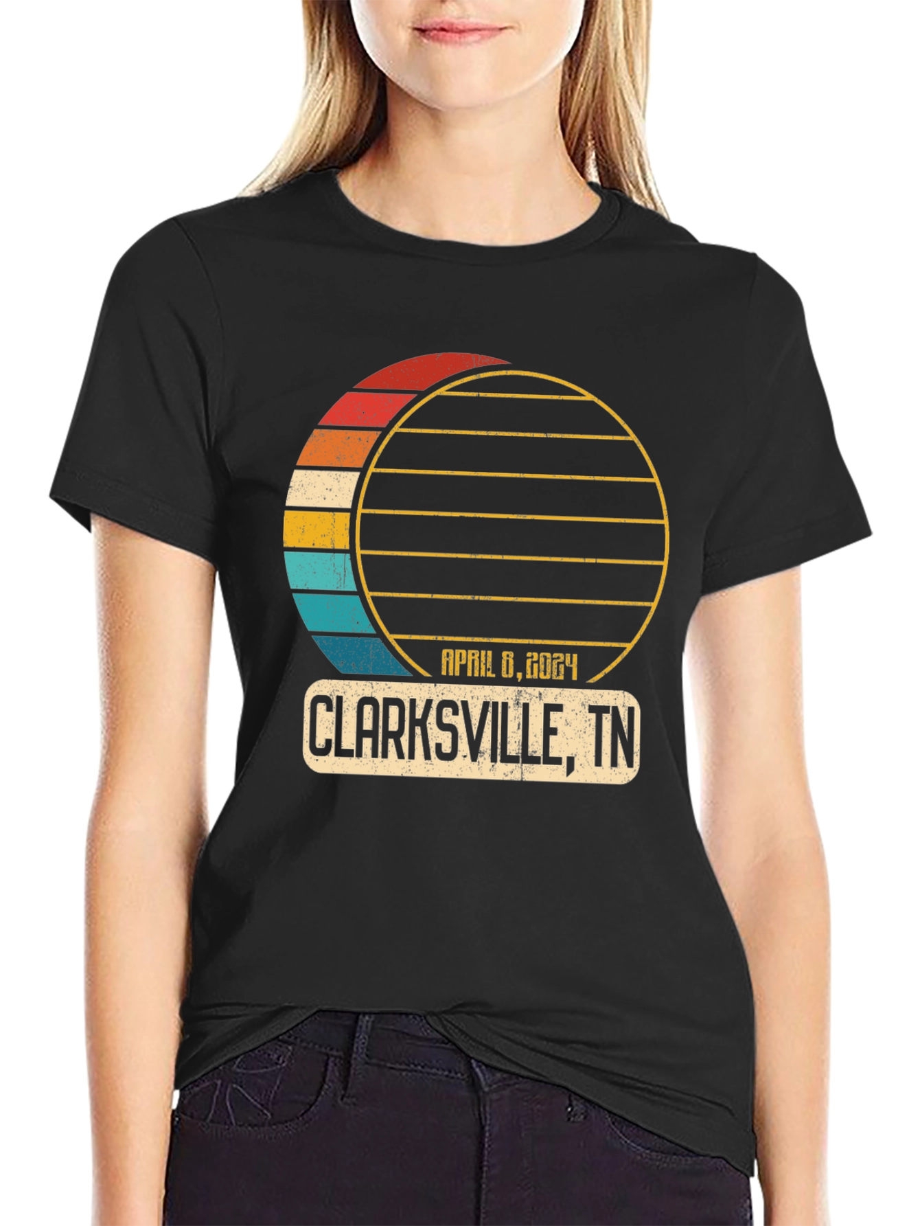 Clarksville TN April 8 2024 Eclipse T-Shirt