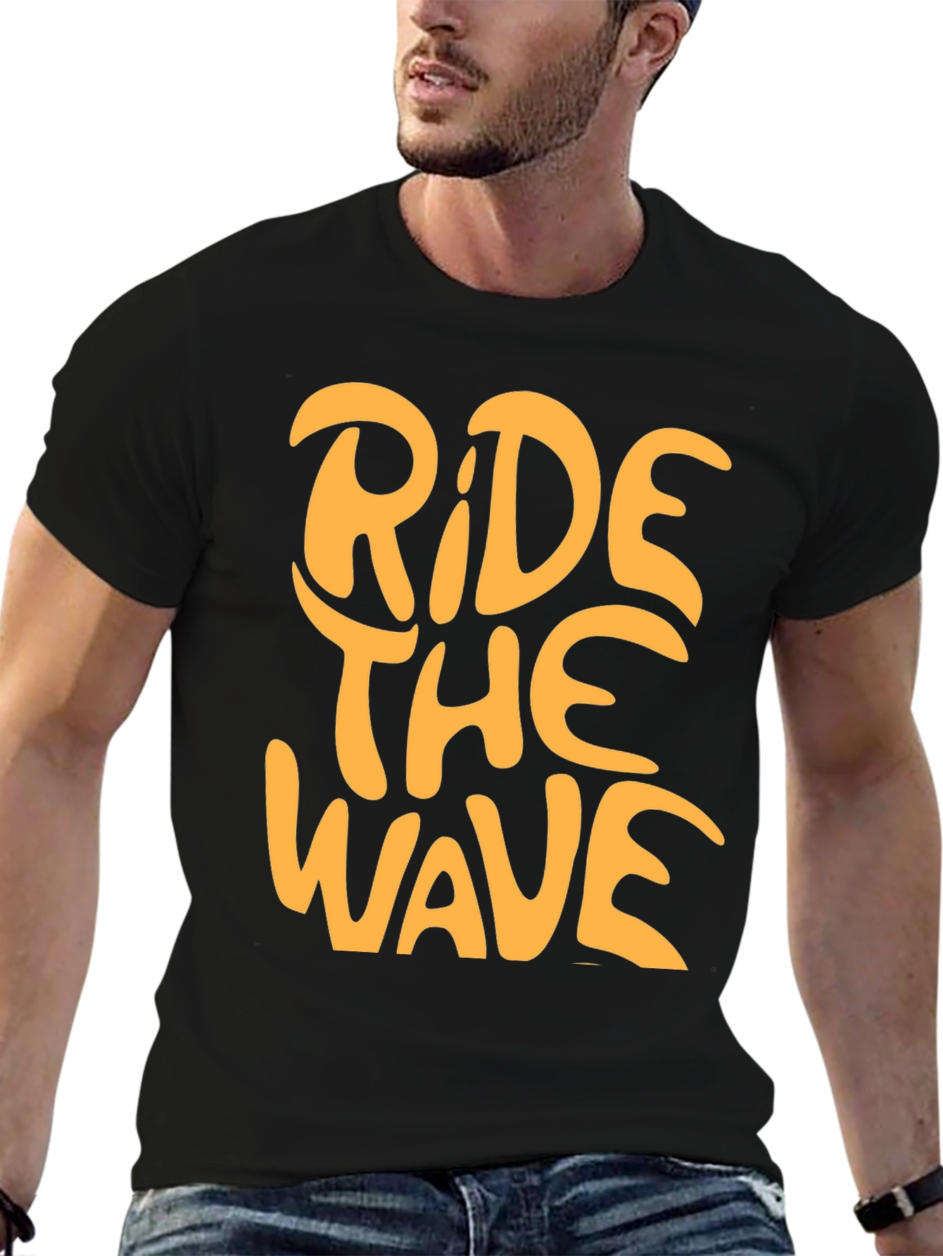 Ride The Wave Graphic T-Shirt - Black