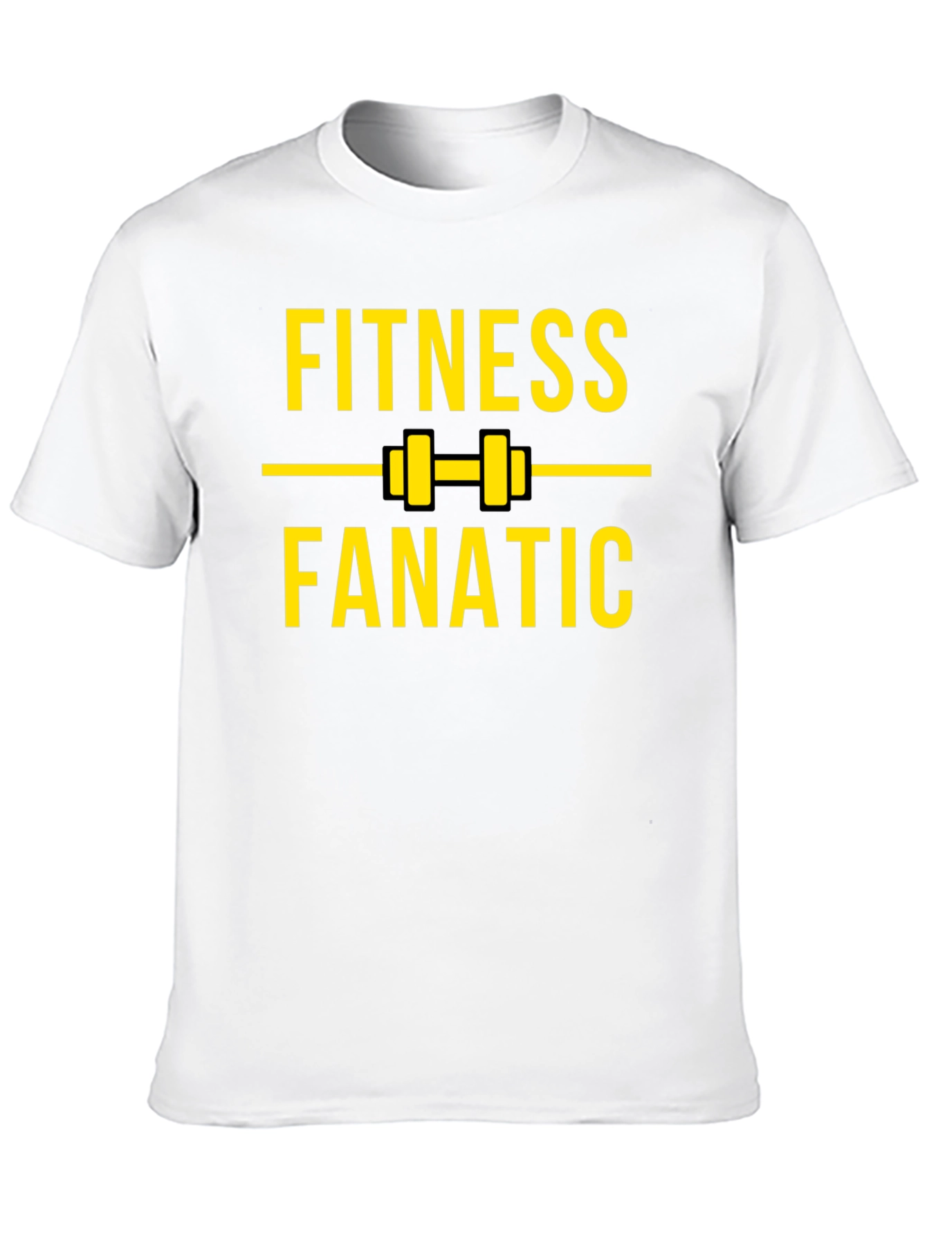 Fitness Fanatic Black Graphic Tee