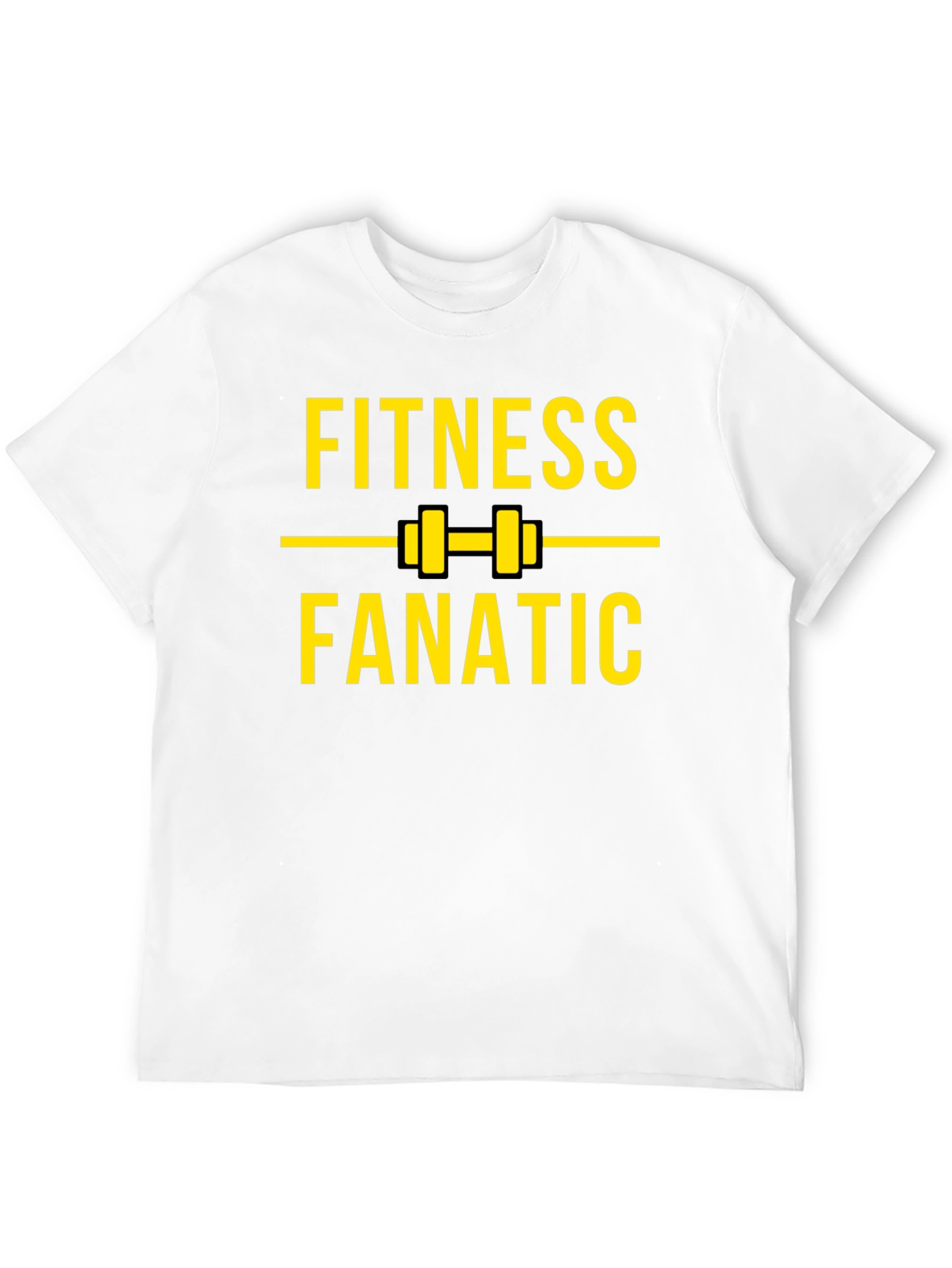 Fitness Fanatic Black Graphic Tee