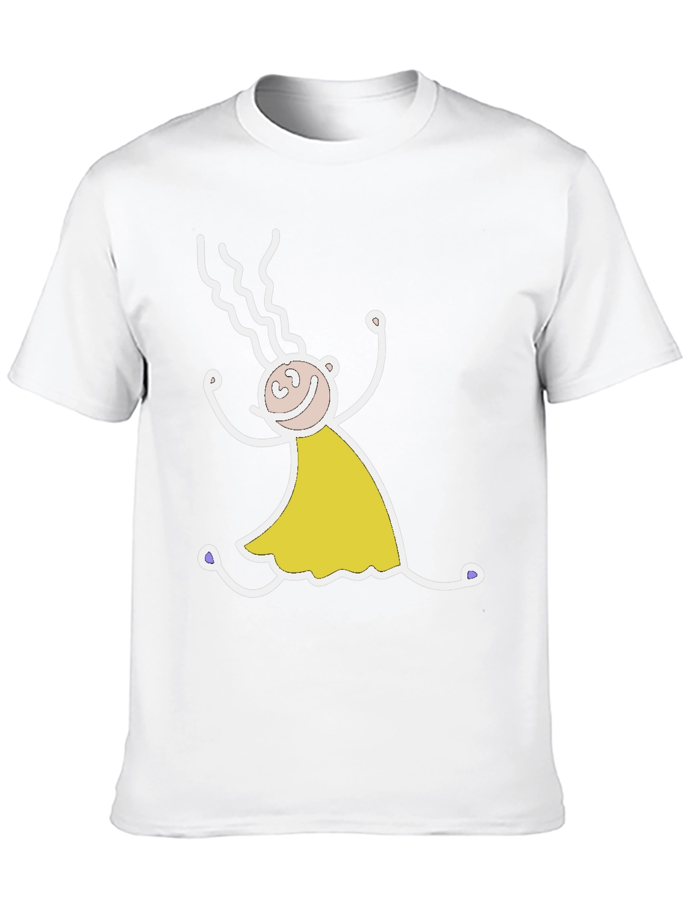 Funny Stick Figure Black T-Shirt