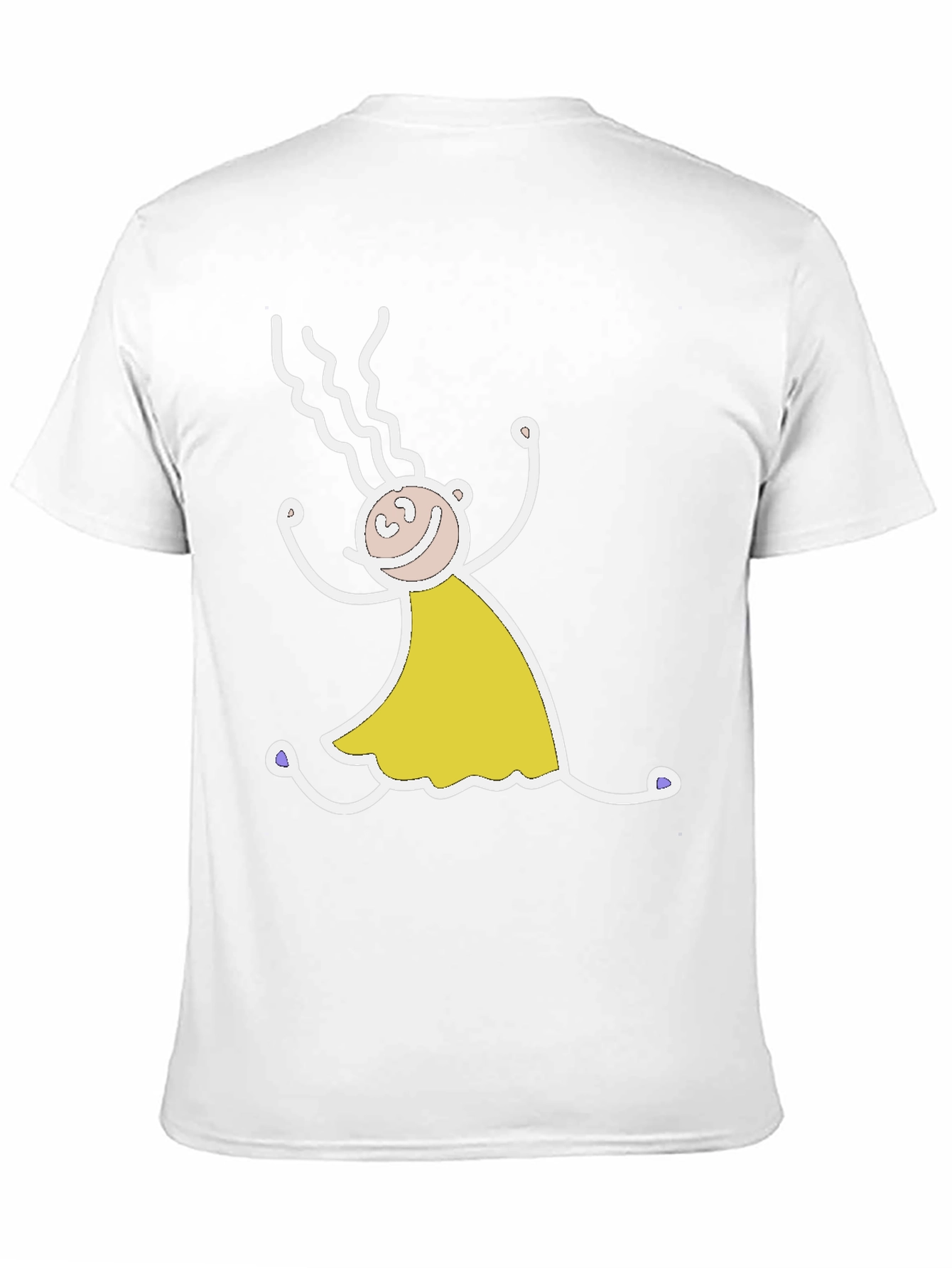 Funny Stick Figure Black T-Shirt