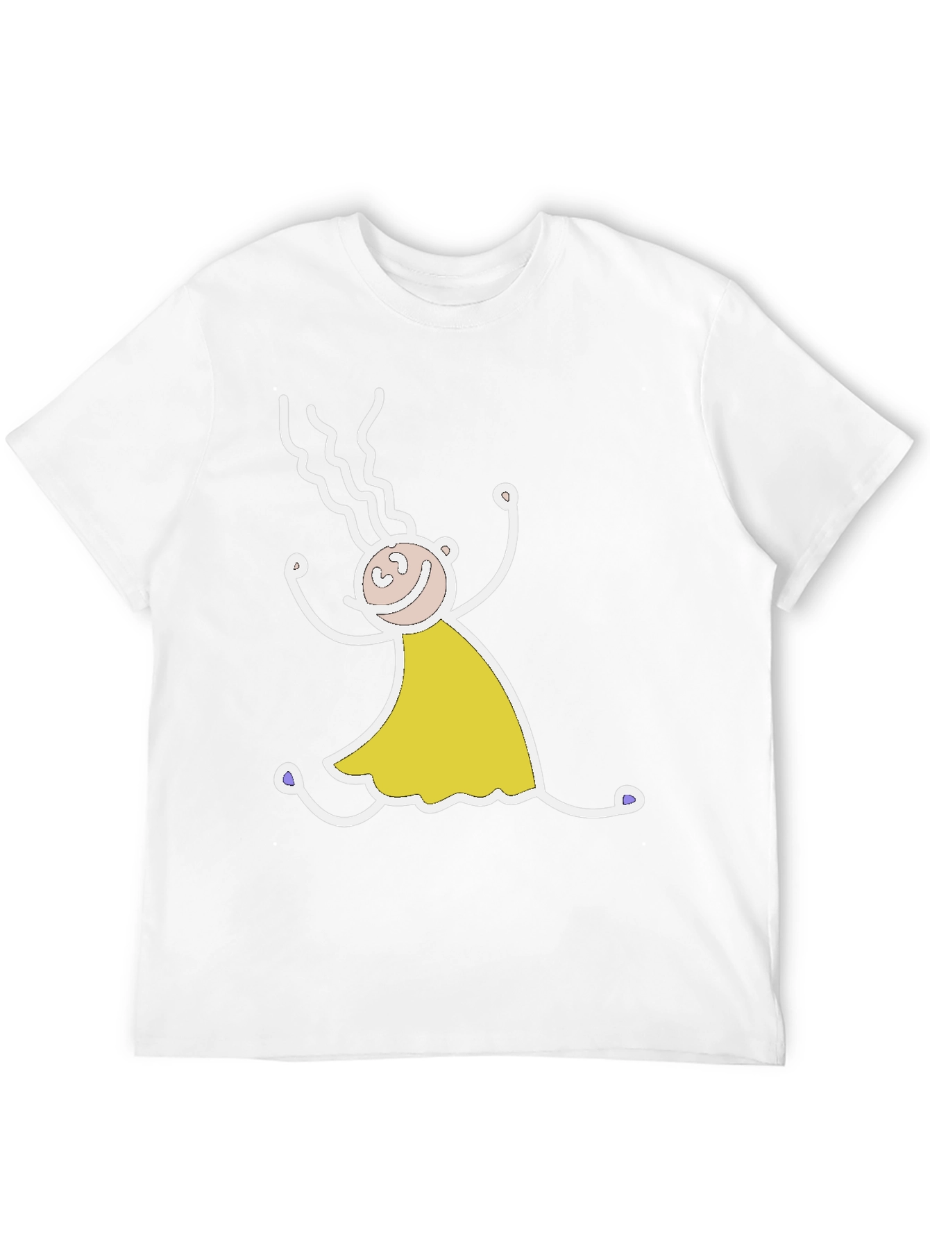 Funny Stick Figure Black T-Shirt