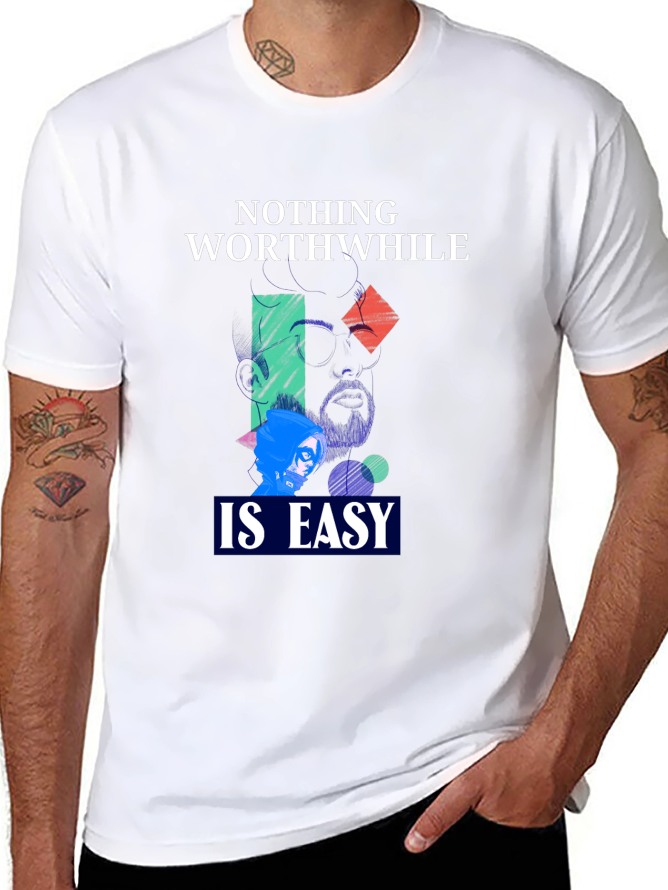 Nothing Worthwhile Is Easy Graphic Tee - Unisex