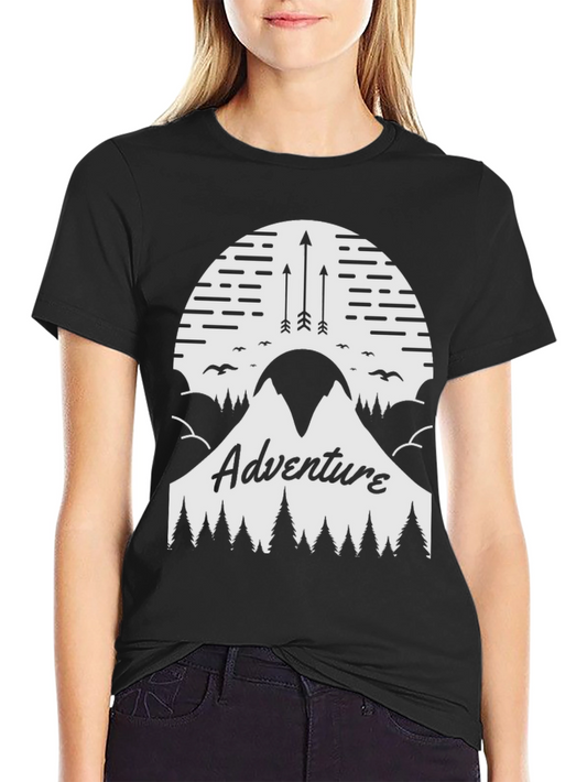 Adventure Graphic Tee - Mountain Arrow Design