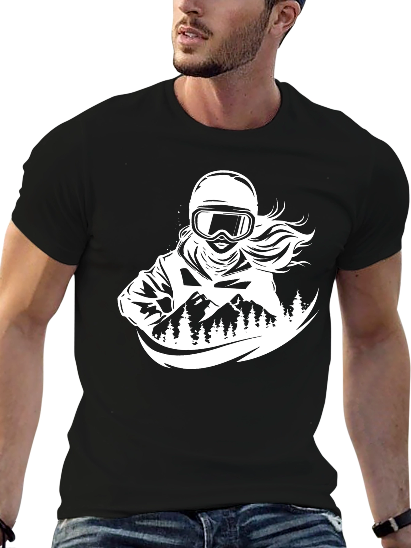 Snow Sport Athlete Graphic Tee