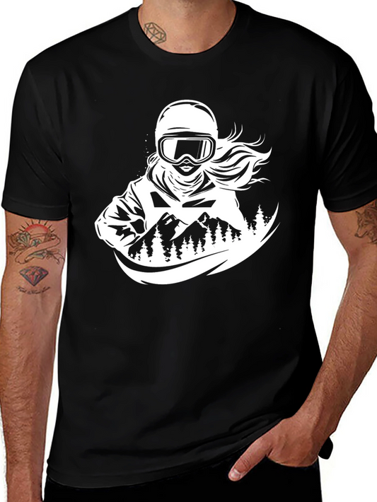 Snow Sport Athlete Graphic Tee
