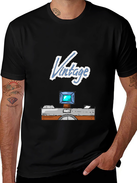 Vintage Camera Graphic Tee - Retro Style