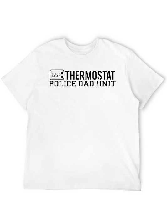 Thermostat Police Dad Unit Black T-Shirt