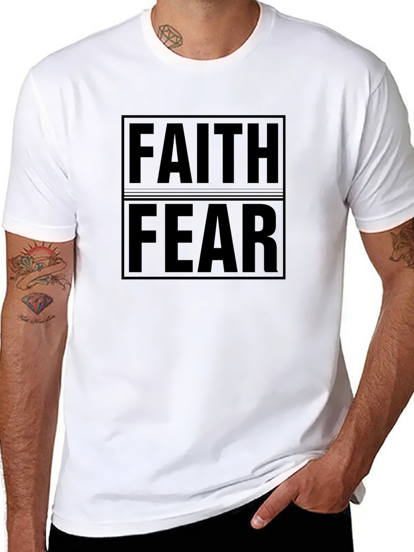 Faith Over Fear Graphic Tee - Mens