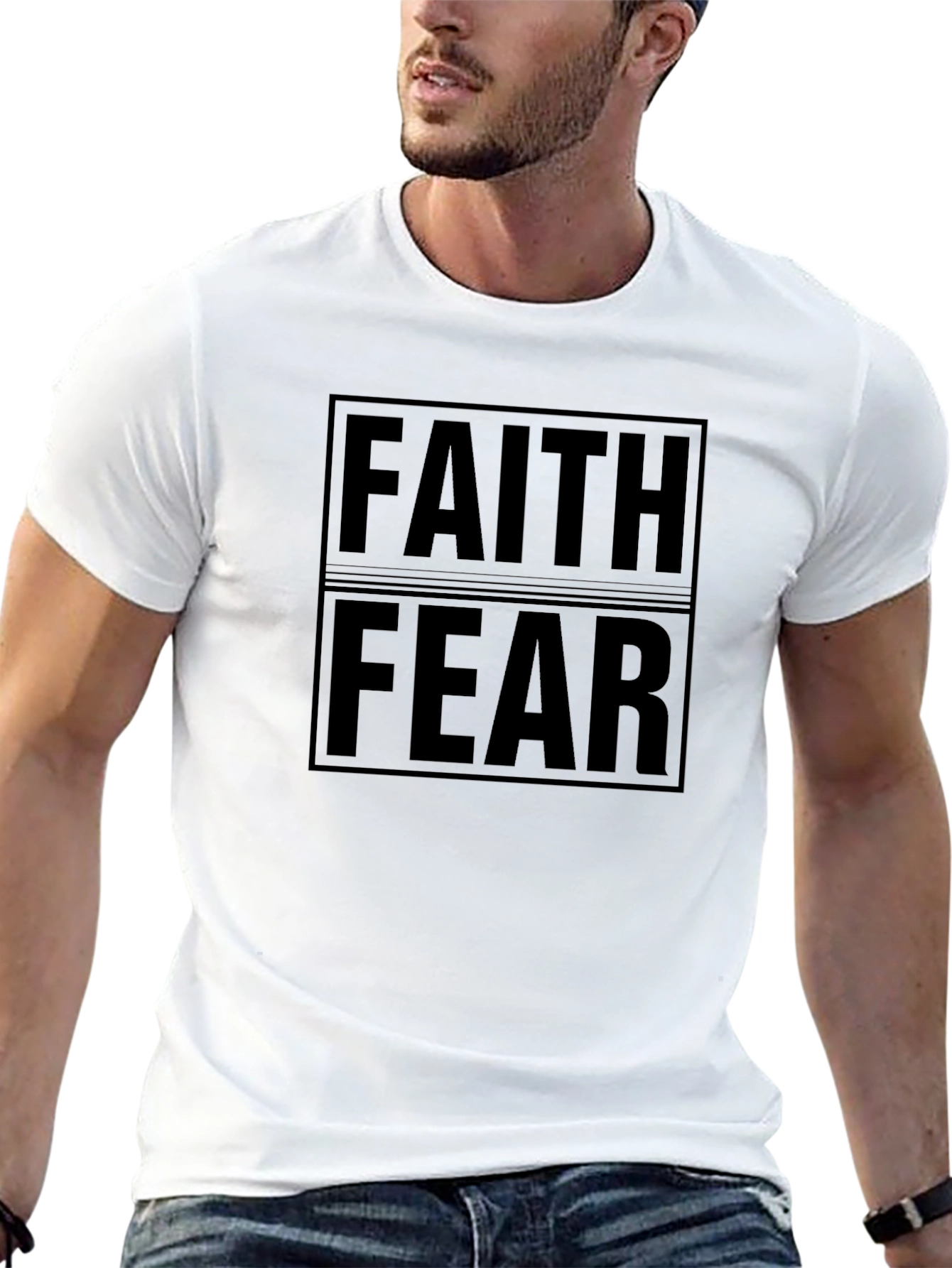 Faith Over Fear Graphic Tee - Mens