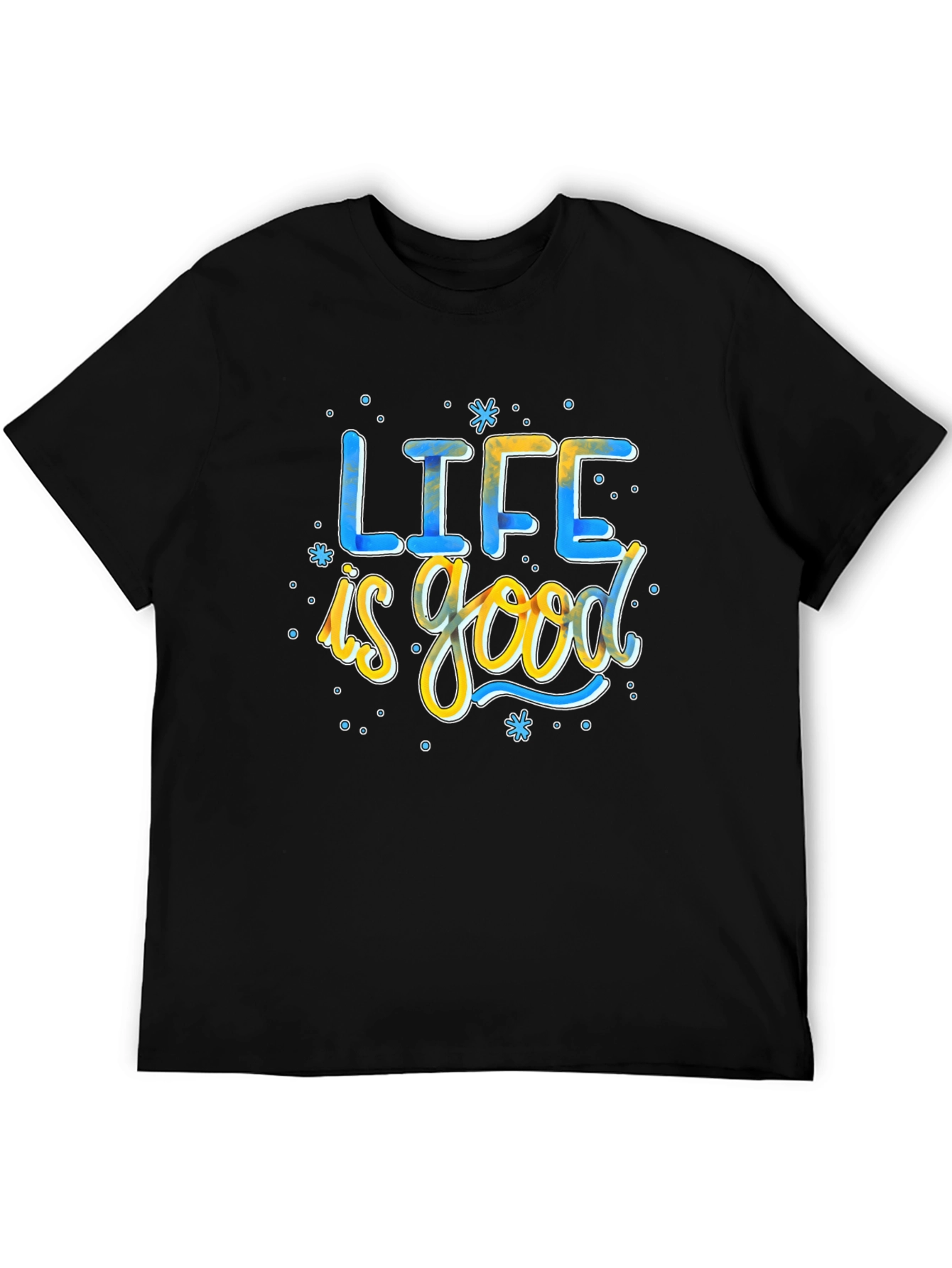 Life is Good Graphic T-Shirt - Mens Black Tee
