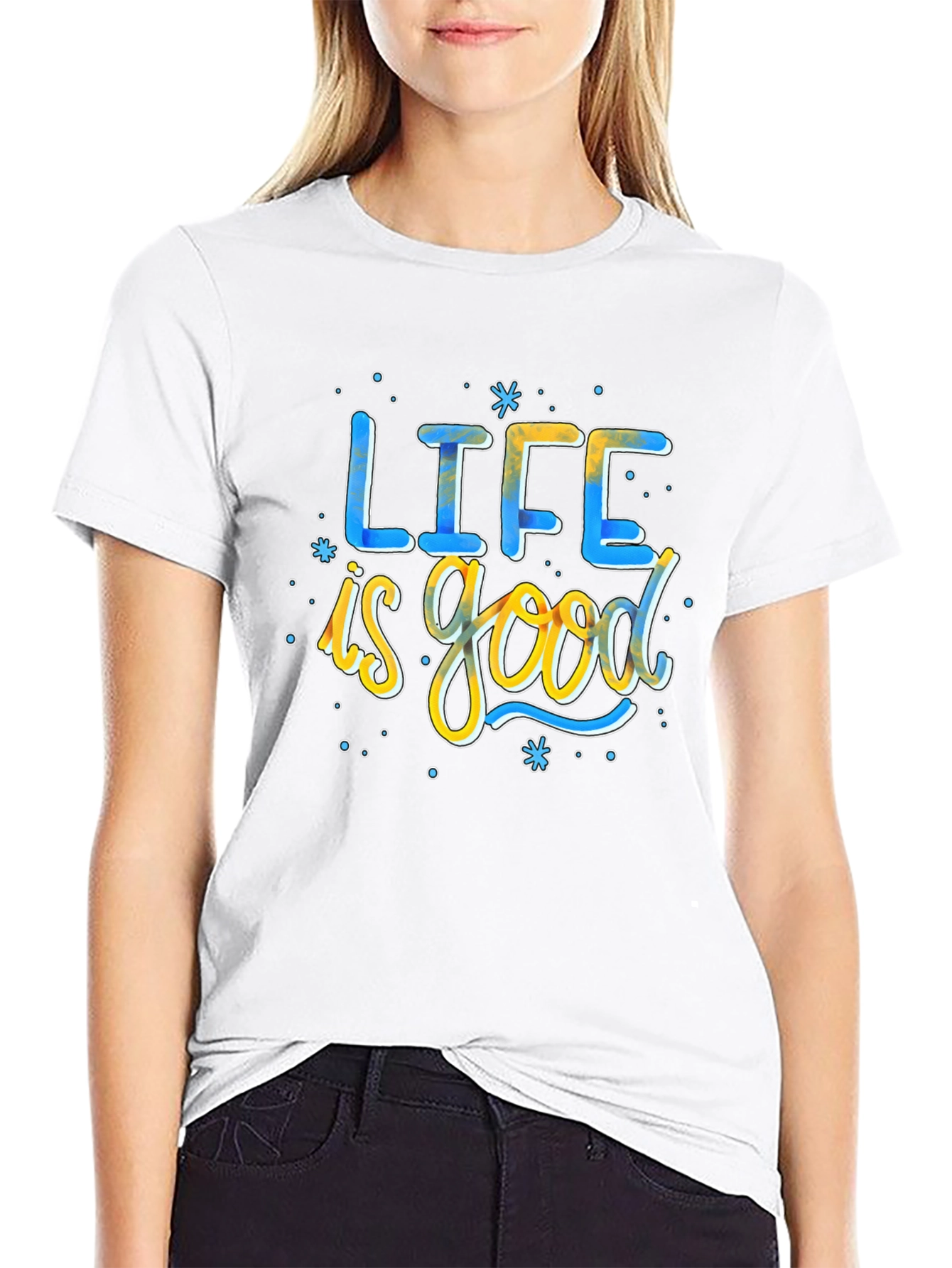 Life is Good Graphic T-Shirt - Mens Black Tee
