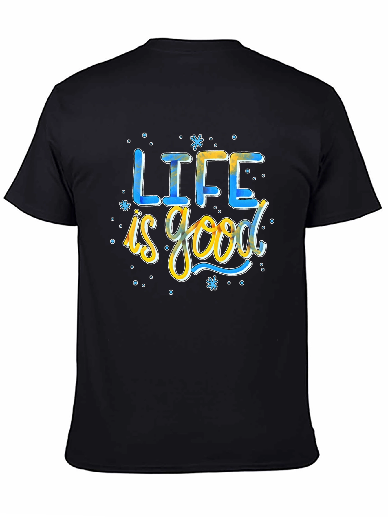 Life is Good Graphic T-Shirt - Mens Black Tee