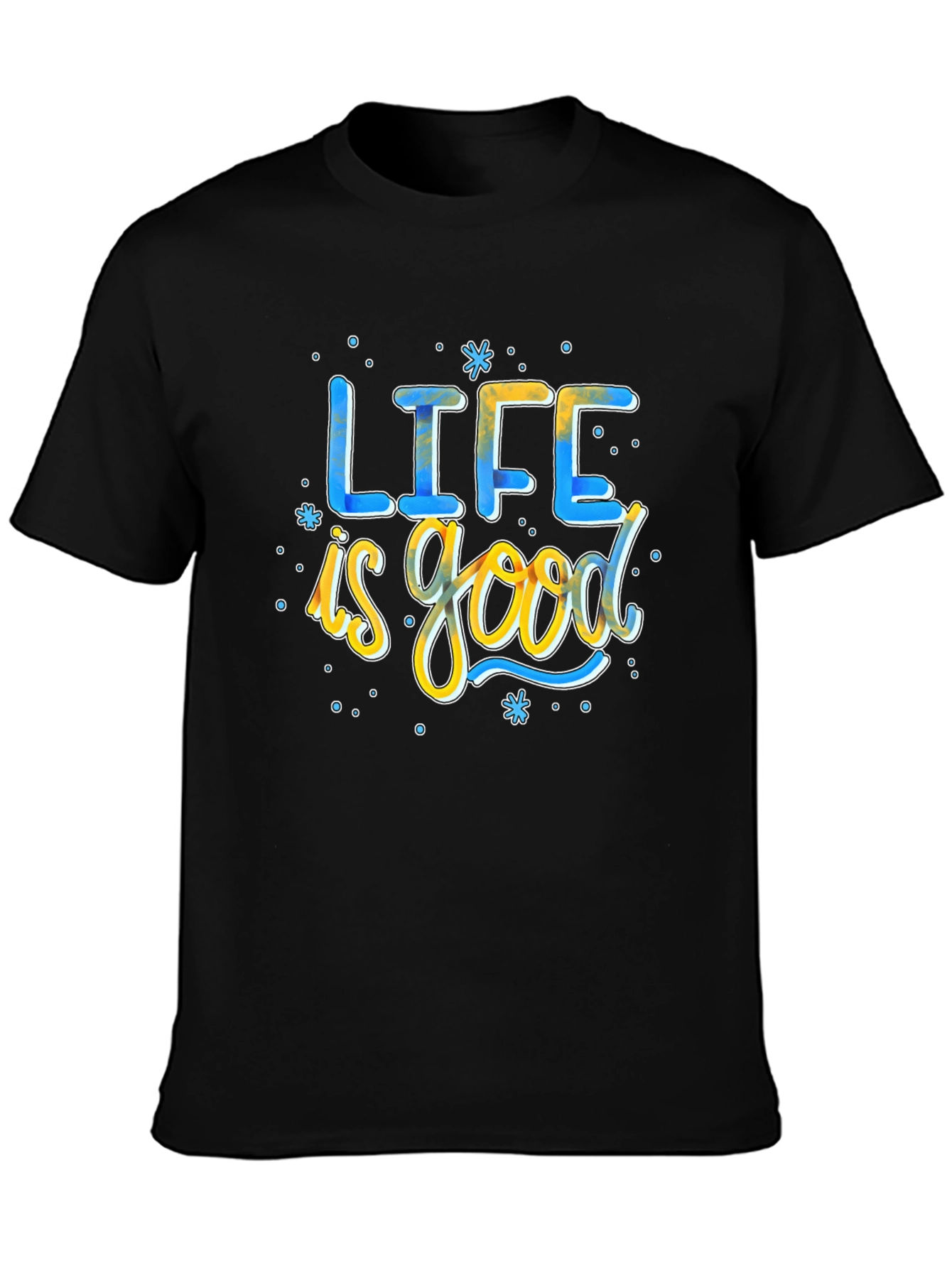 Life is Good Graphic T-Shirt - Mens Black Tee
