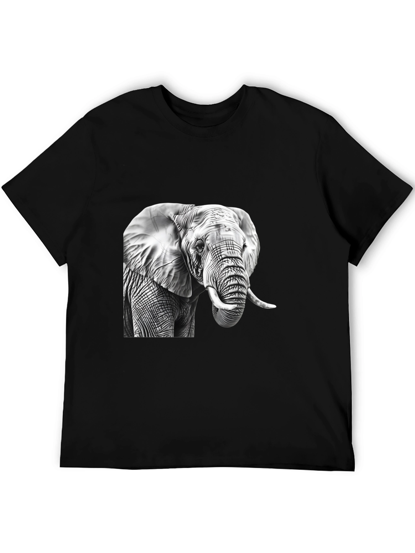 Elephant Graphic Tee - Mens Black T-Shirt