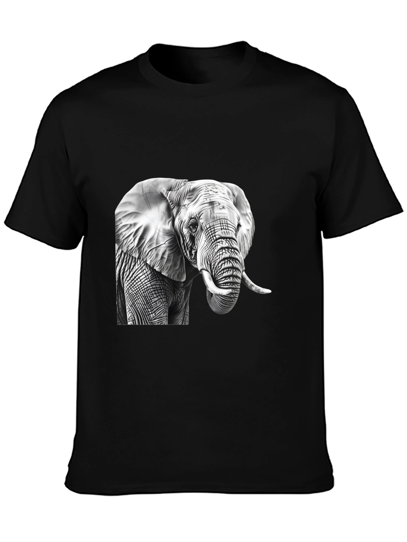 Elephant Graphic Tee - Mens Black T-Shirt
