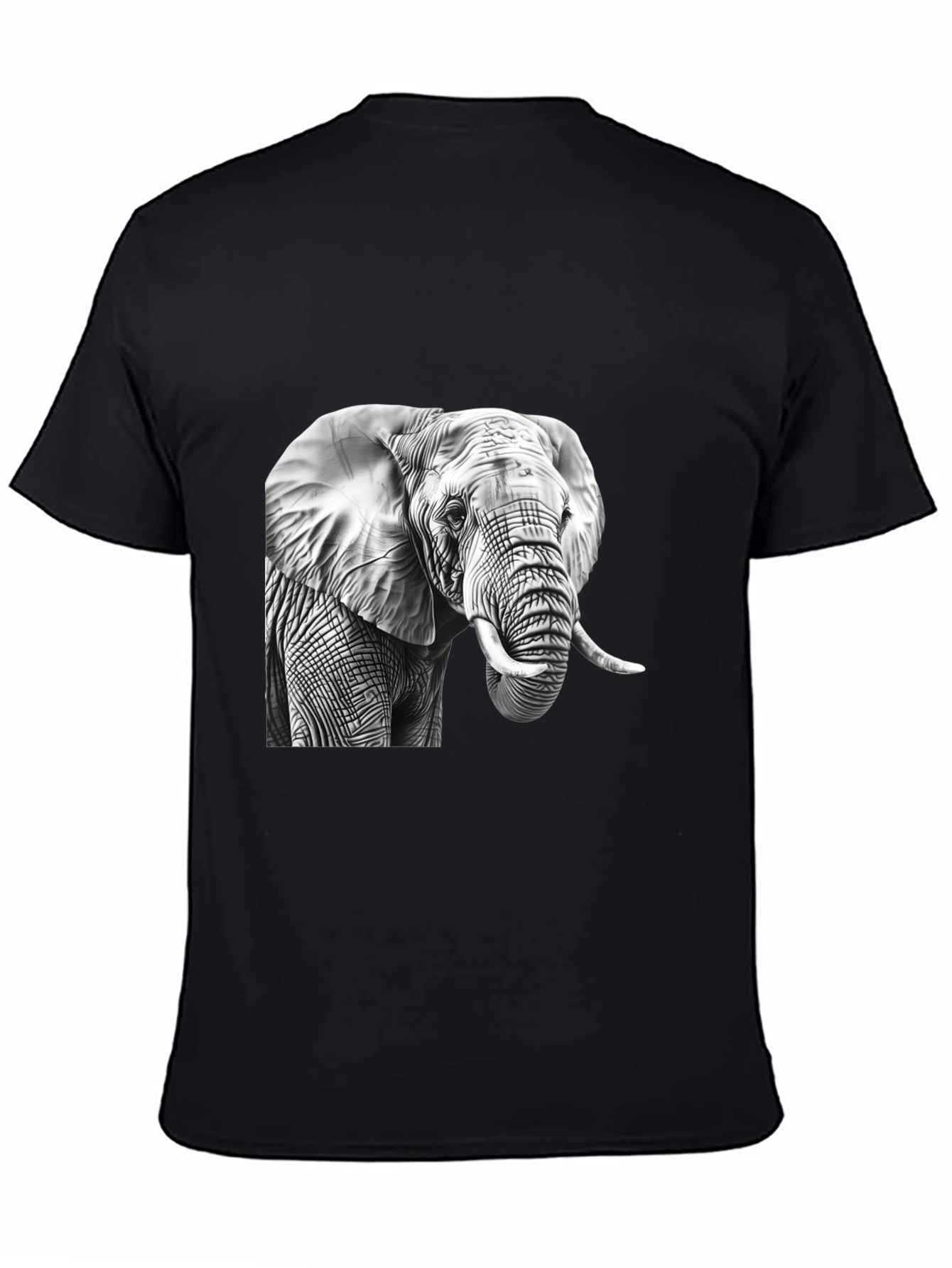 Elephant Graphic Tee - Mens Black T-Shirt