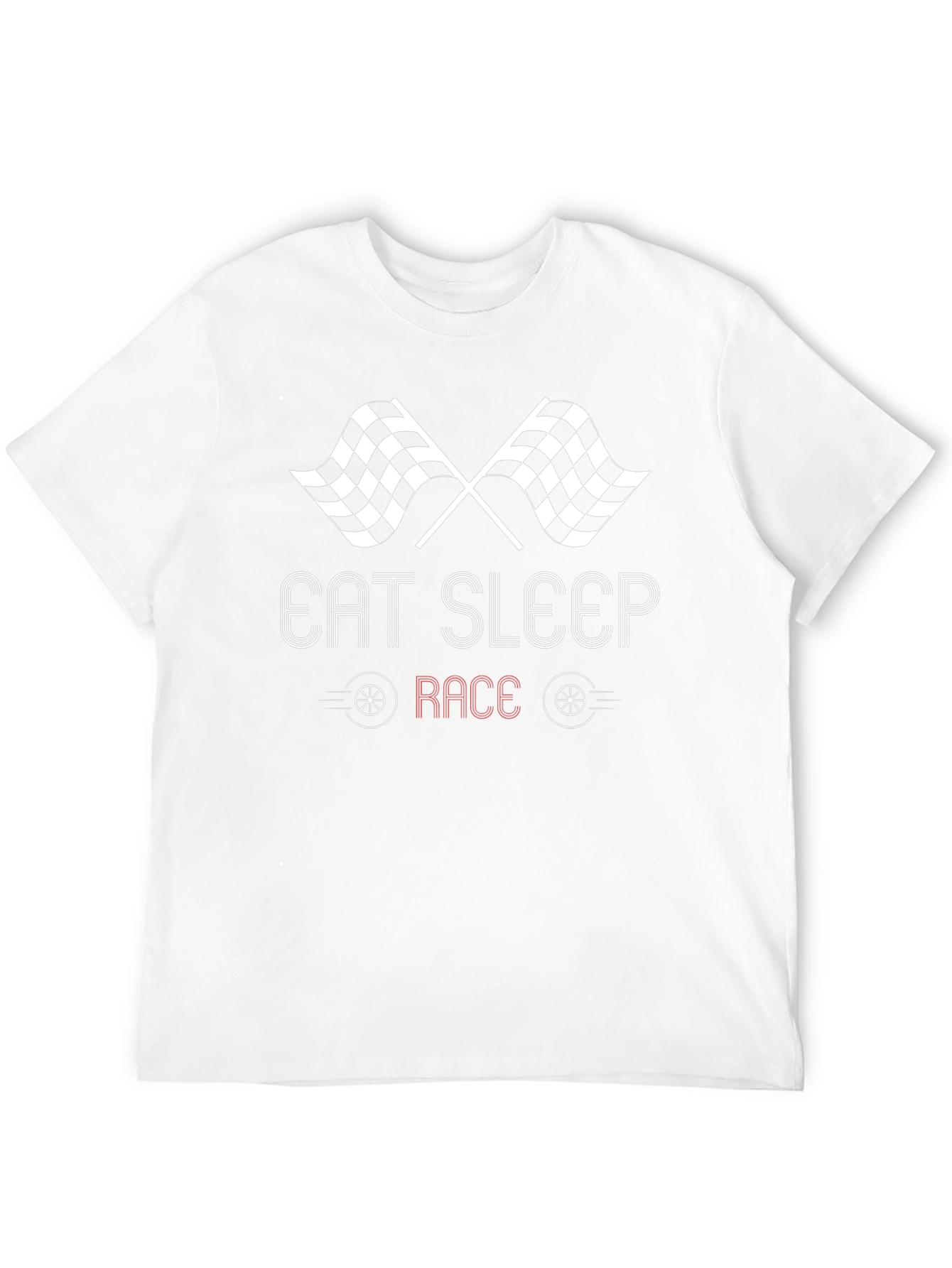 Eat Sleep Race Black Graphic Tee