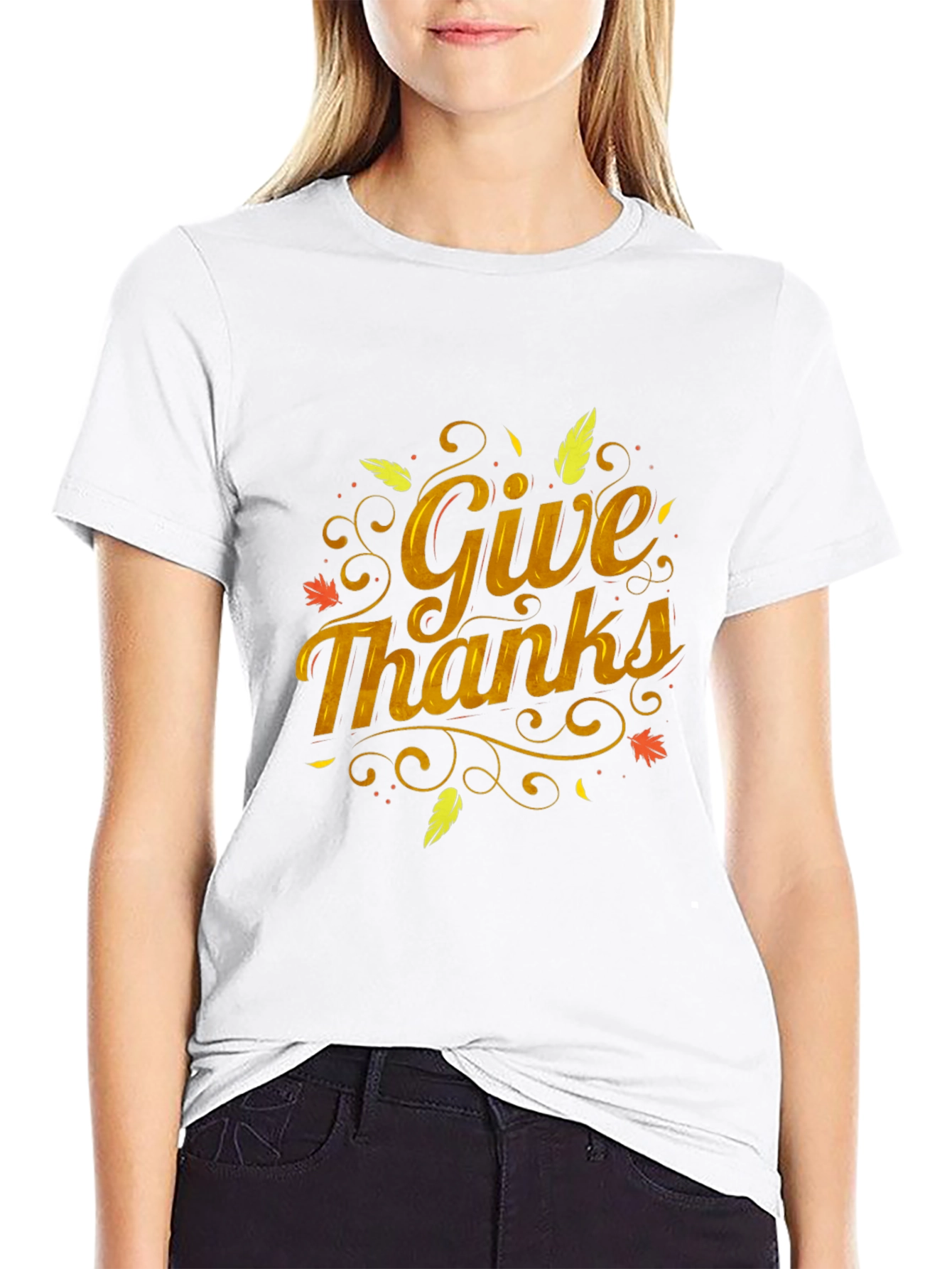 Give Thanks T-Shirt - Fall Thanksgiving Tee