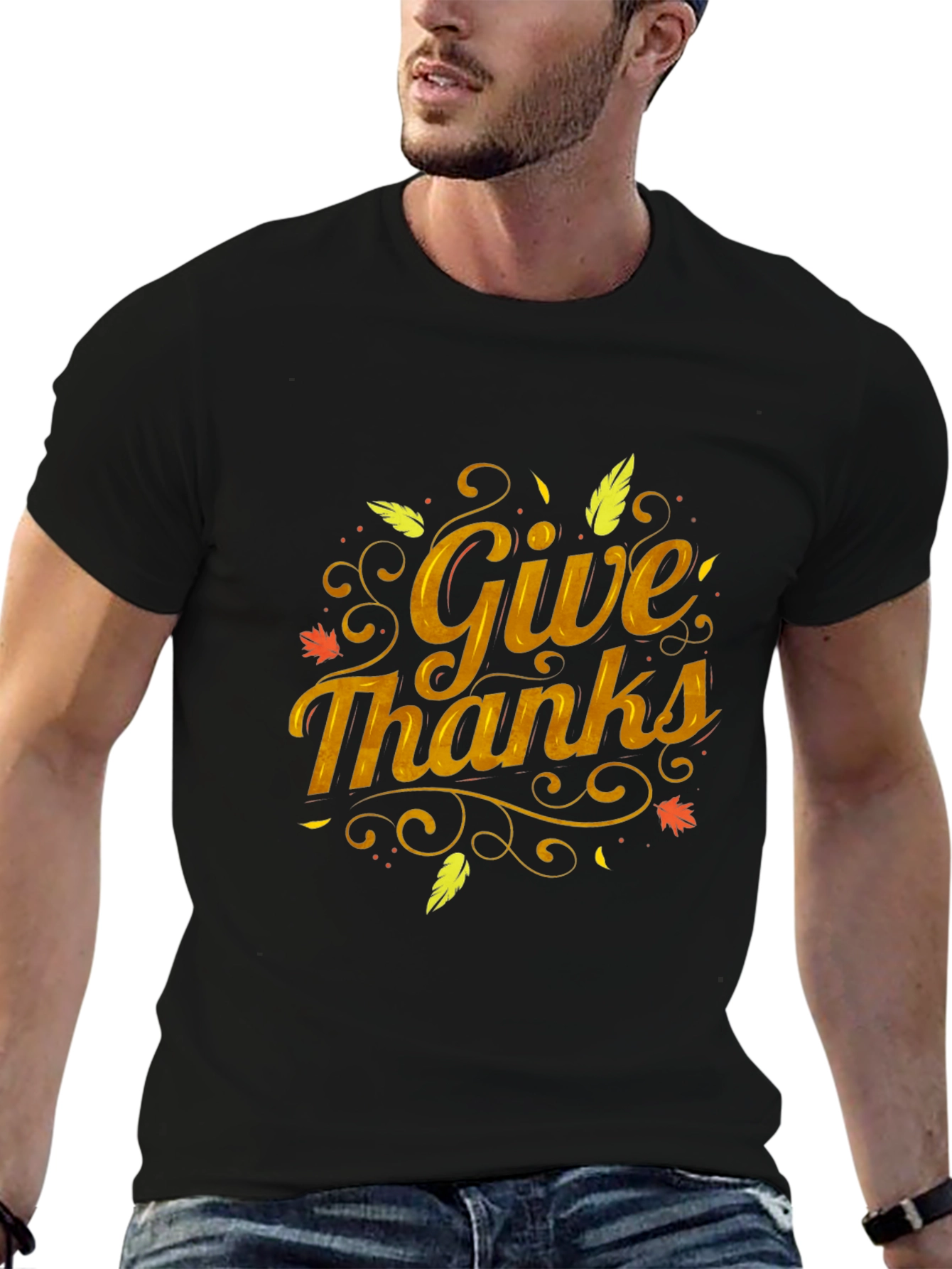 Give Thanks T-Shirt - Fall Thanksgiving Tee