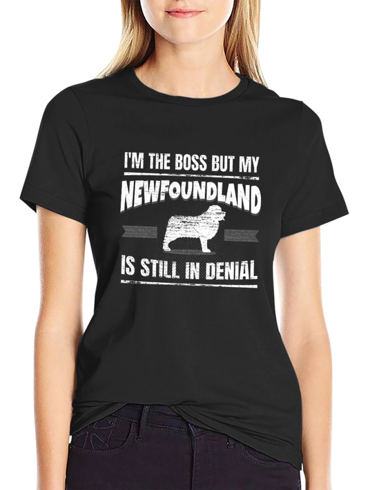 Newfoundland Dog Boss T-Shirt Pet Lover Tee