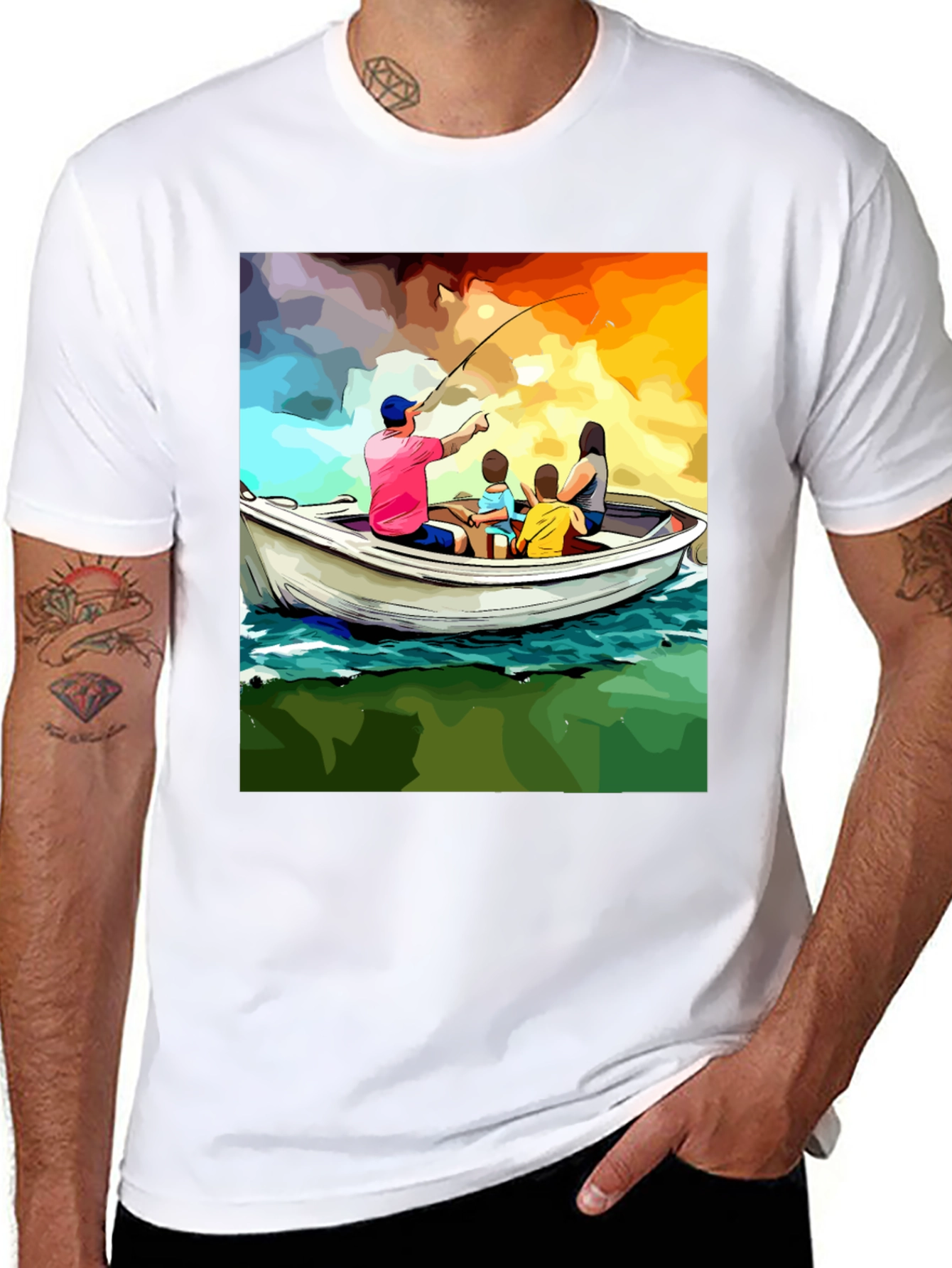 Family Fishing Trip Graphic Tee