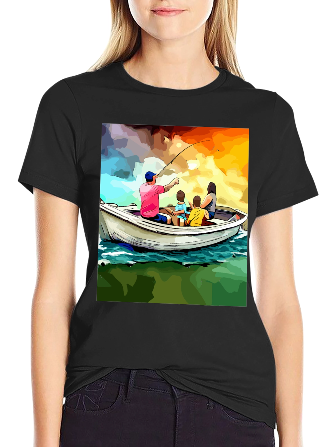 Family Fishing Trip Graphic Tee
